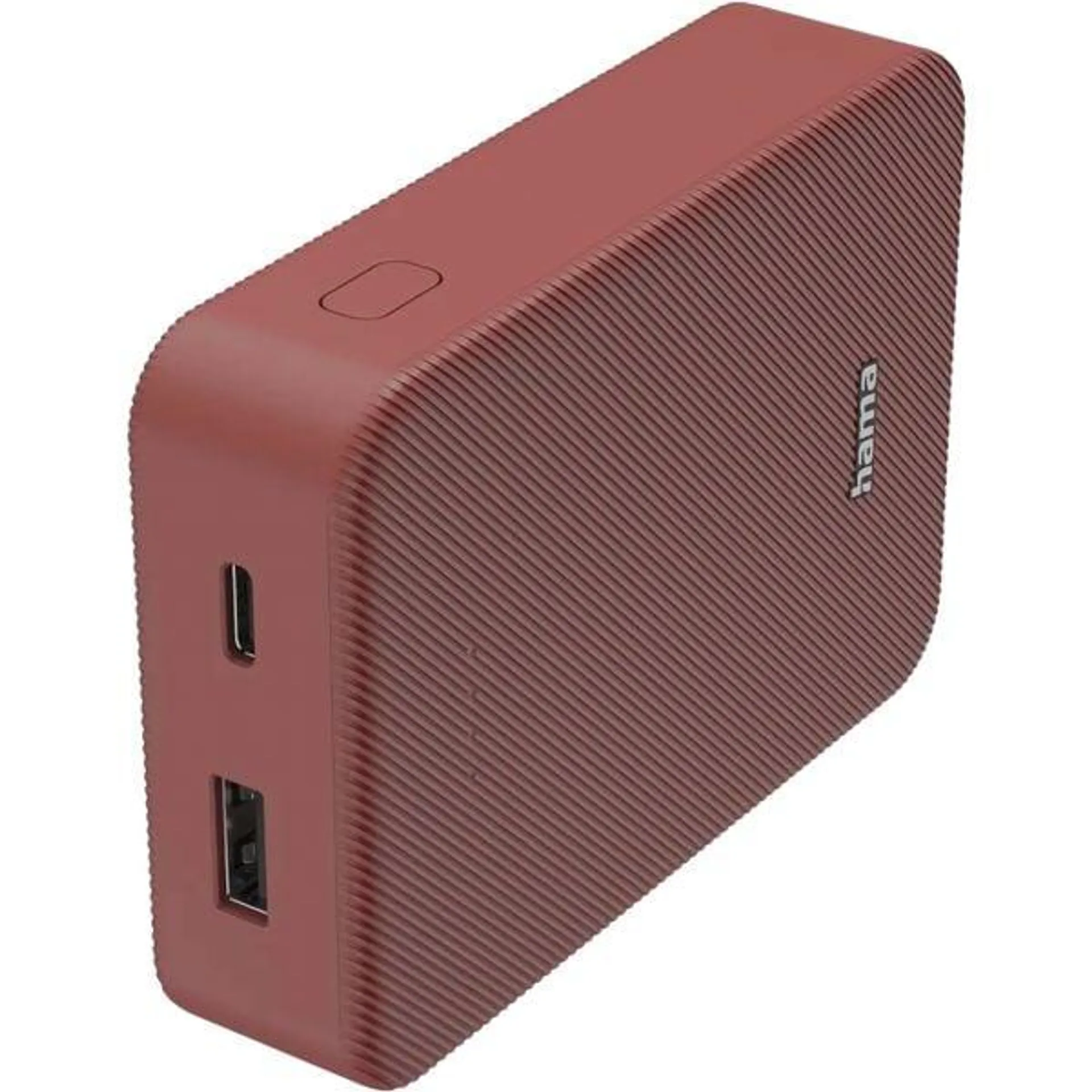 Baterie externa HAMA Colour 10 201714, 10000 mAh, 1xUSB-C, 1xUSB-A, rosu