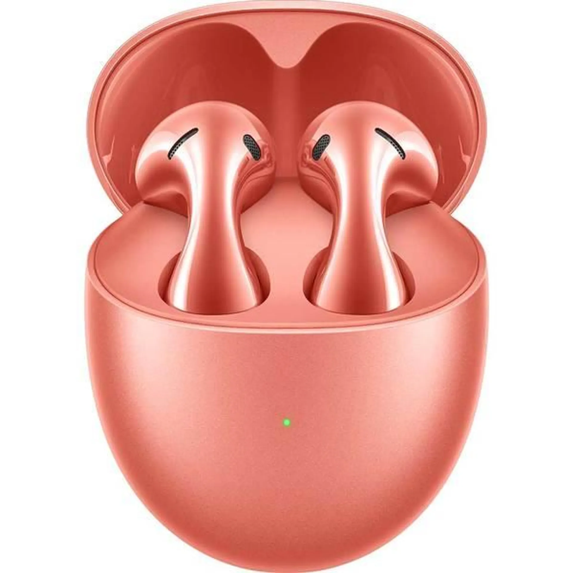 Casti HUAWEI FreeBuds 5, True wireless, Bluetooth, In-ear, Microfon, Noise Cancelling, Carcasa incarcare wireless, Coral Orange