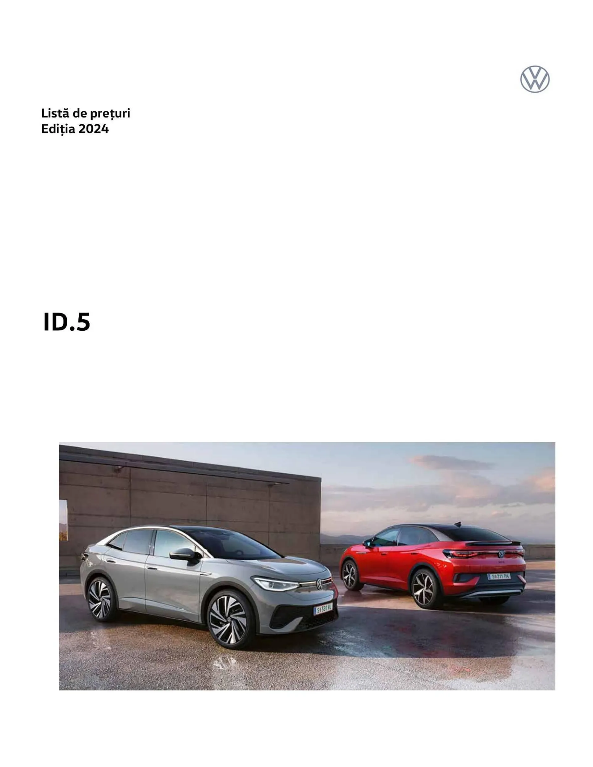 Catalog Volkswagen ID.5 catalog de la 8 iulie până la 31 decembrie 2024 - Revista Pagina 1