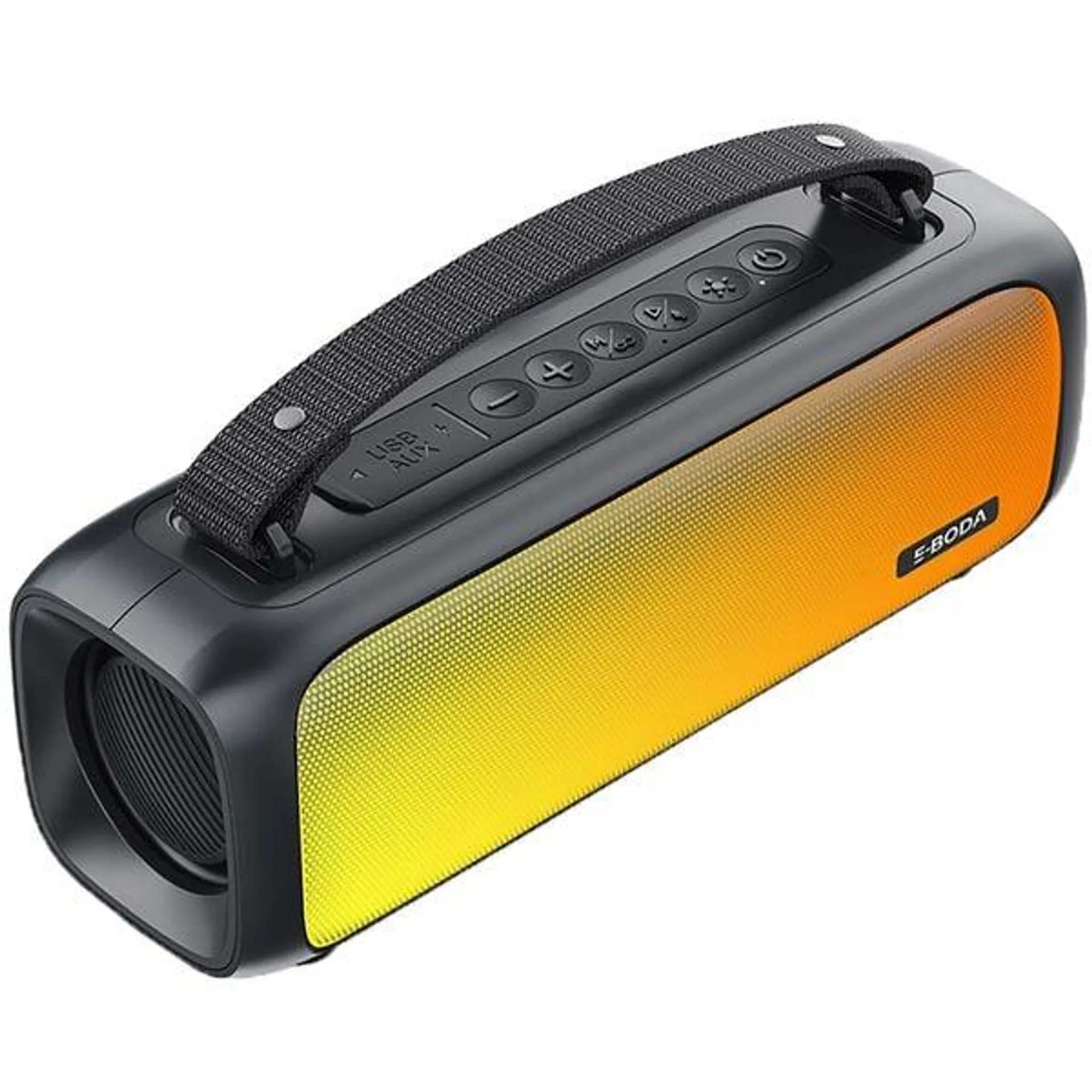 Boxa portabila E-BODA The Vibe 110, Bluetooth, USB, Radio FM, RGB, negru