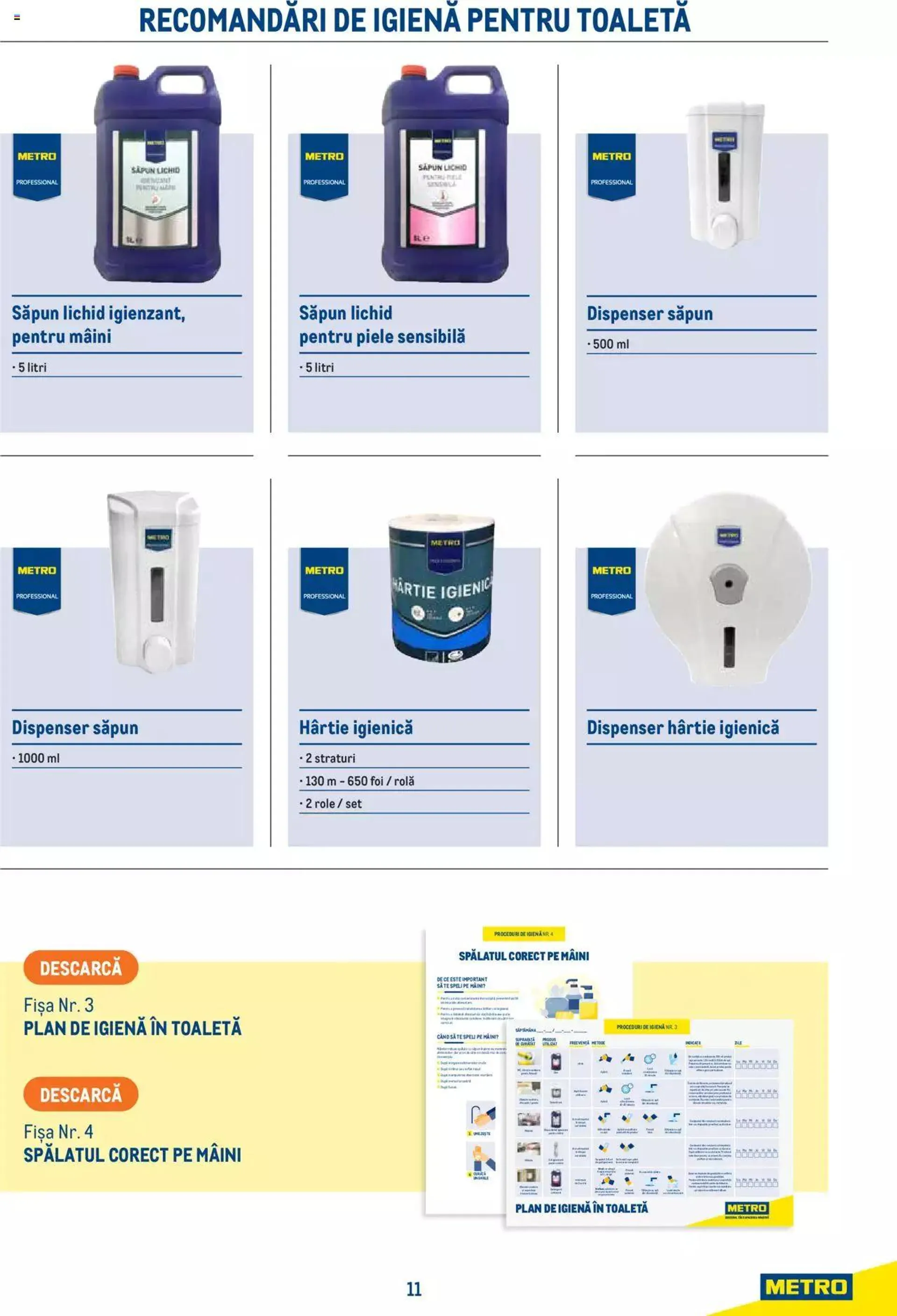 Catalog Metro - Ghid de igienă HoReCa de la 4 iulie până la 31 decembrie 2023 - Revista Pagina 11