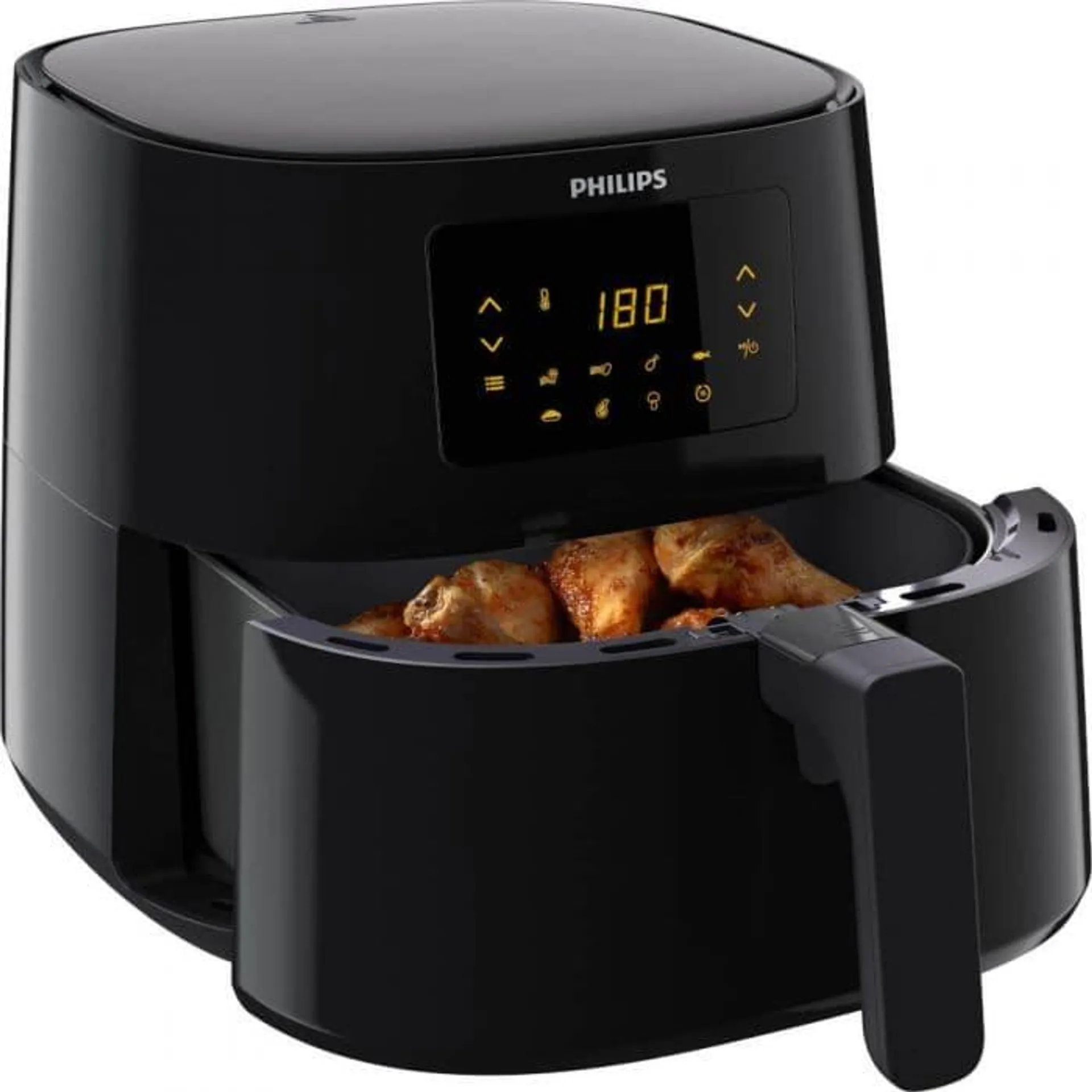 Friteuza fara ulei Philips Airfryer HD9270/90, 2000 W, Ecran LED, Tehnologie brevetata Rapid Air, Negru