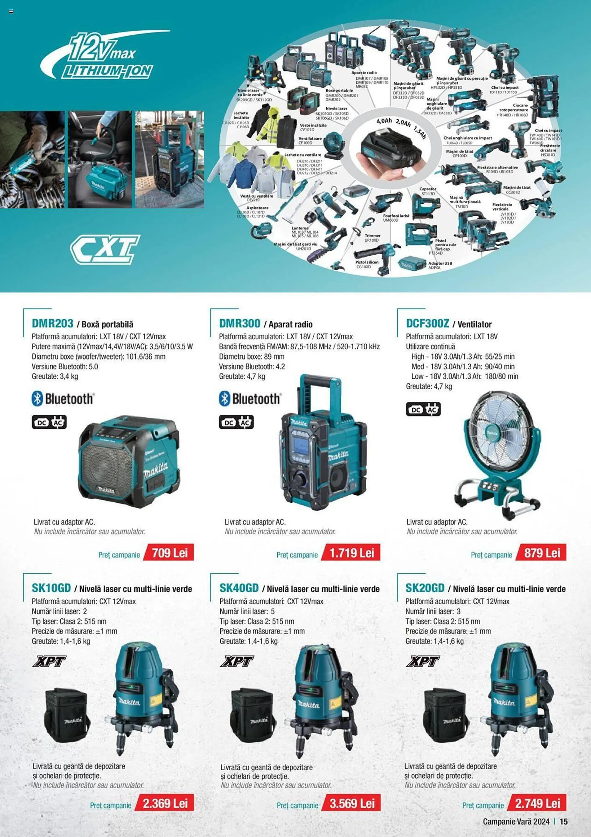 Catalog Makita catalog de la 1 iulie până la 30 septembrie 2024 - Revista Pagina 15