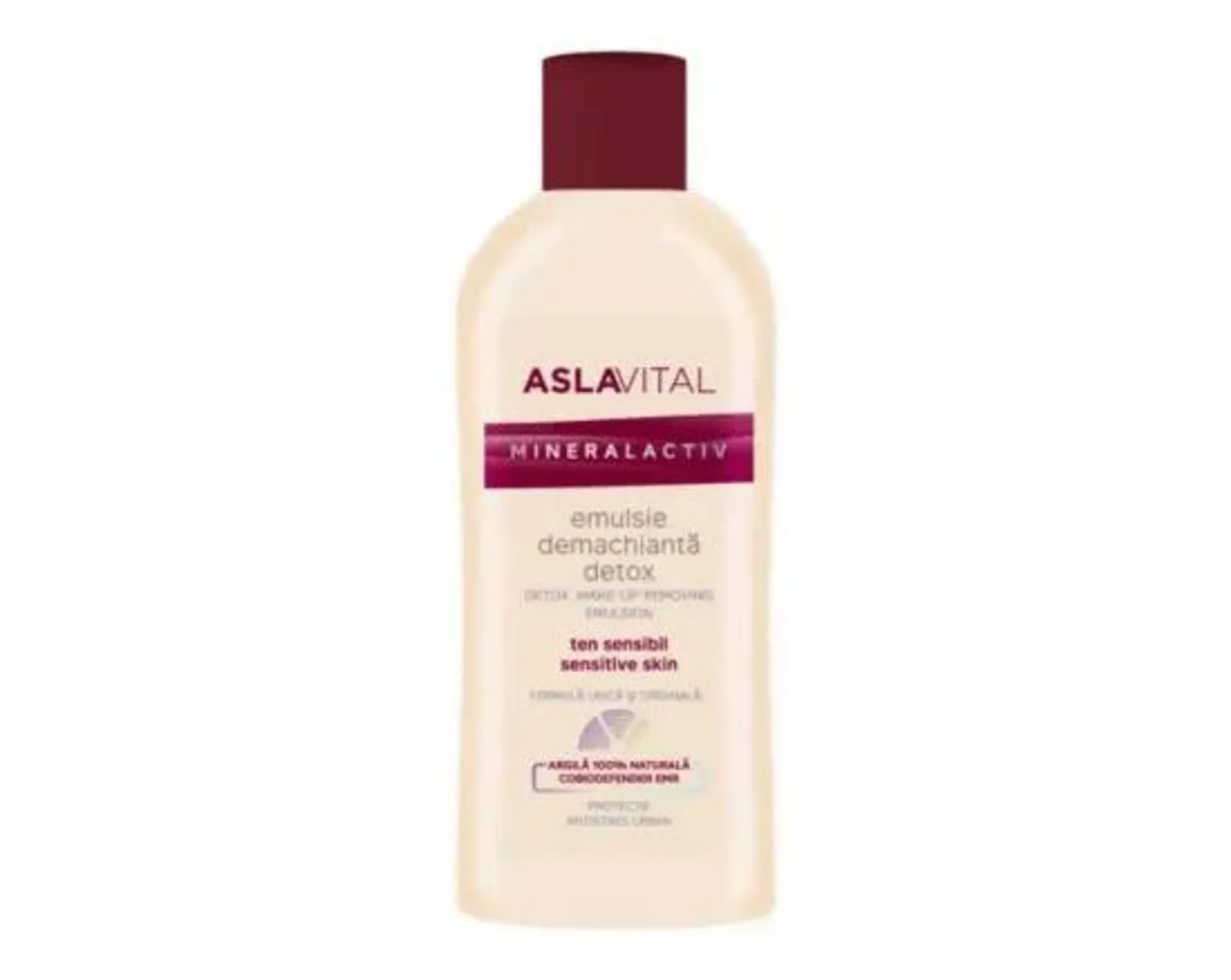 Aslavital Mineralactiv emulsie demachianta detox 150ml