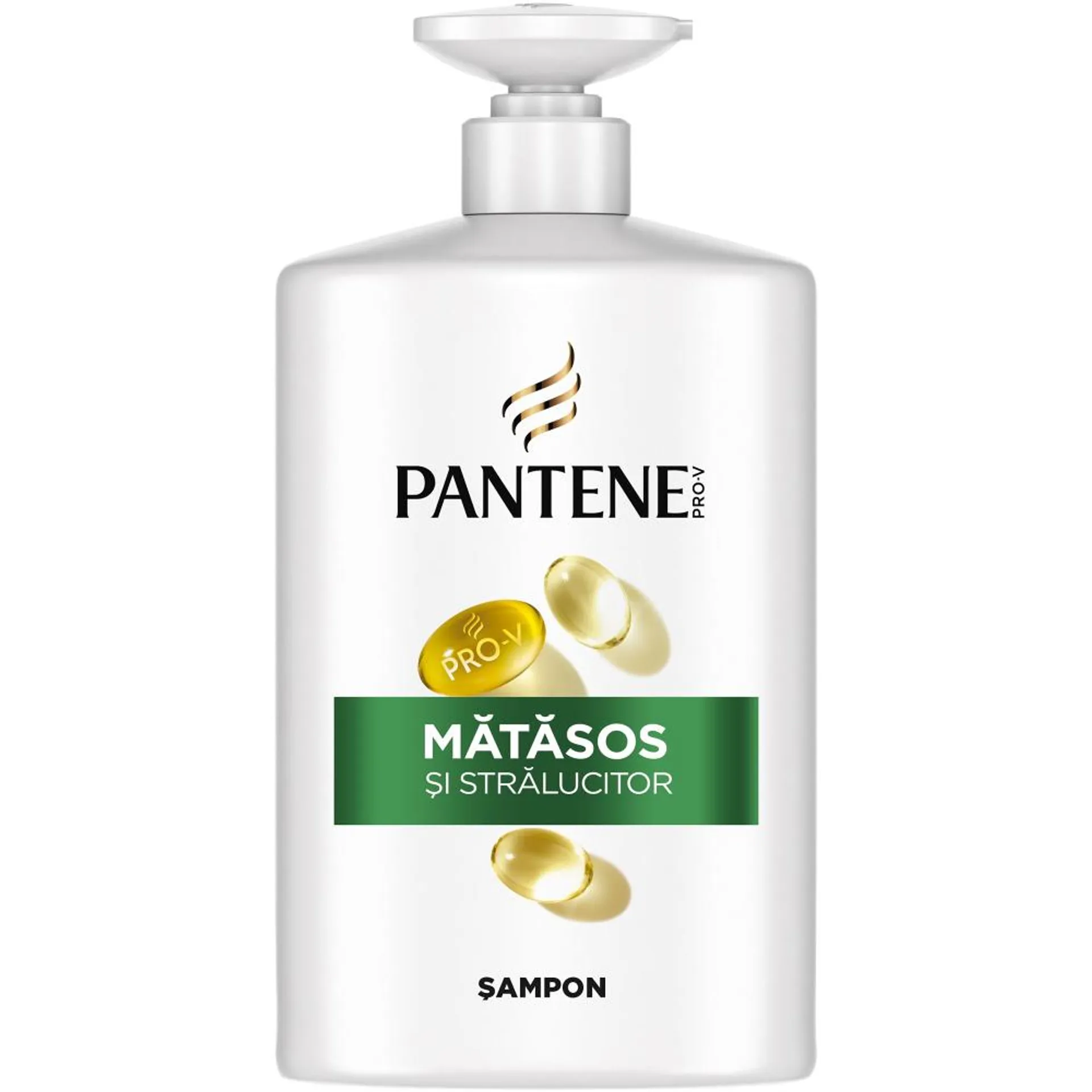 Sampon Pantene Pro-V Smooth & Sleek pentru par rebel, fara stralucire, 800 ml