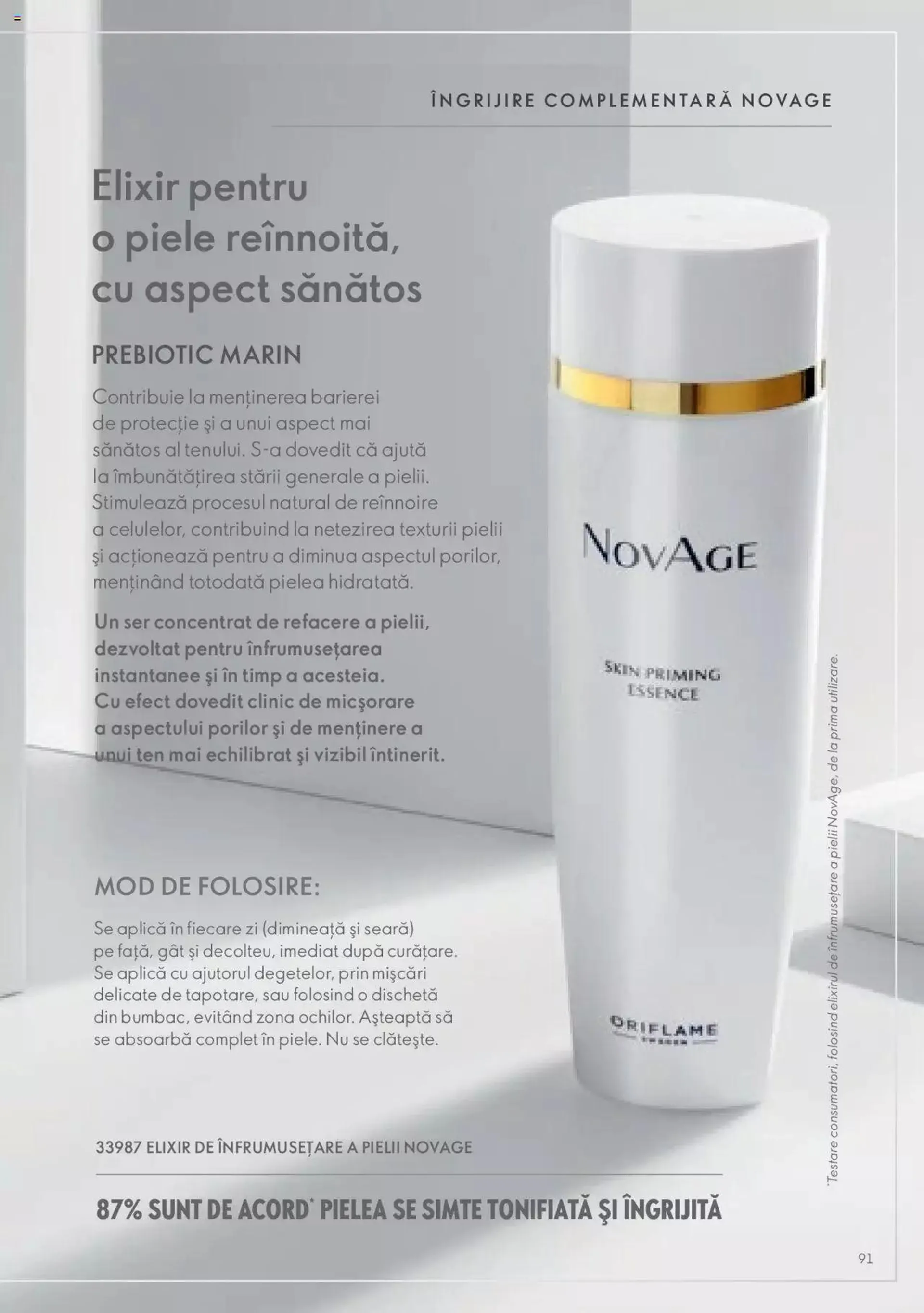 Oriflame catalog - Ghidul NOVAGE+ - 90