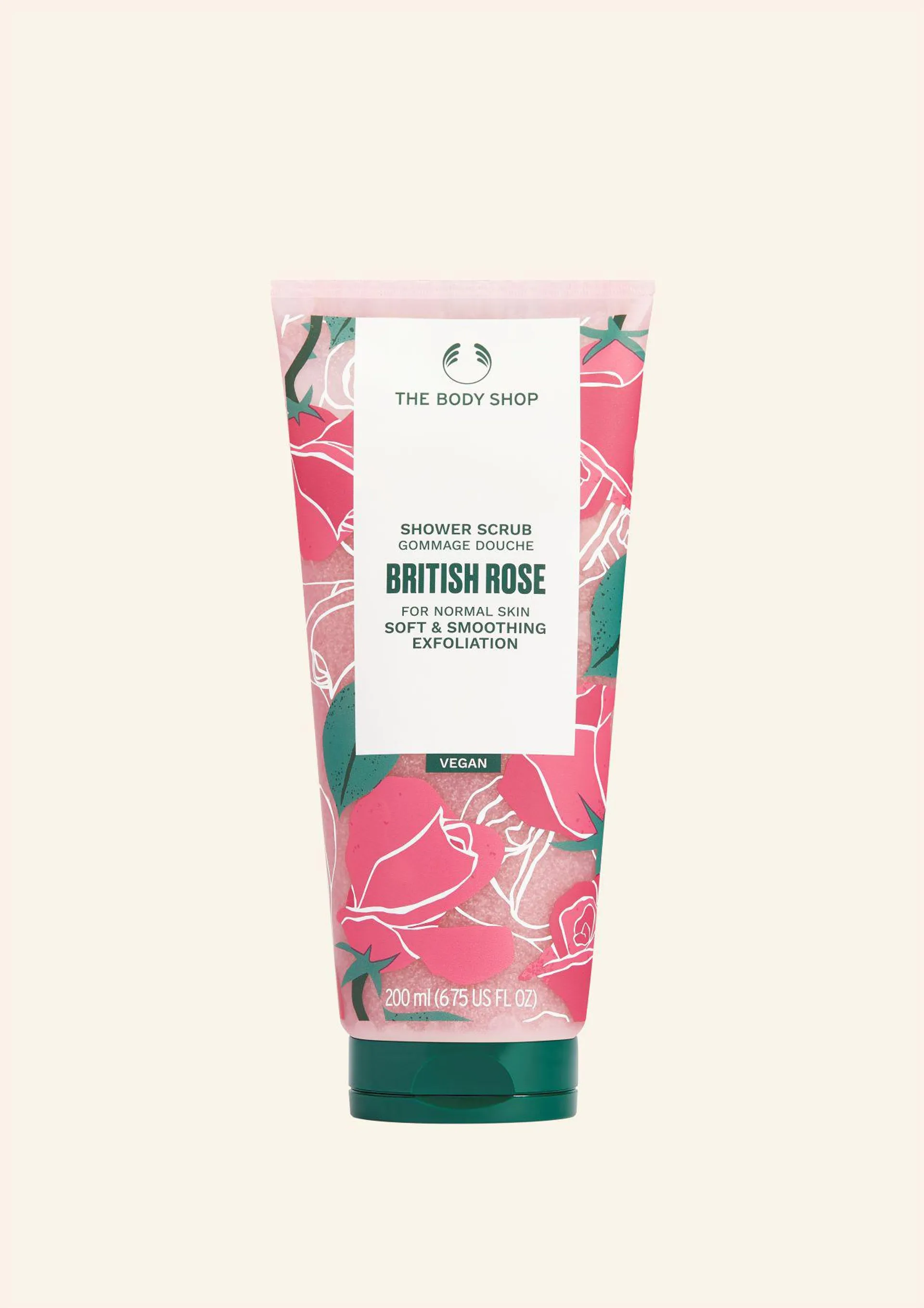 Gel exfoliant pentru corp British Rose 200 ml