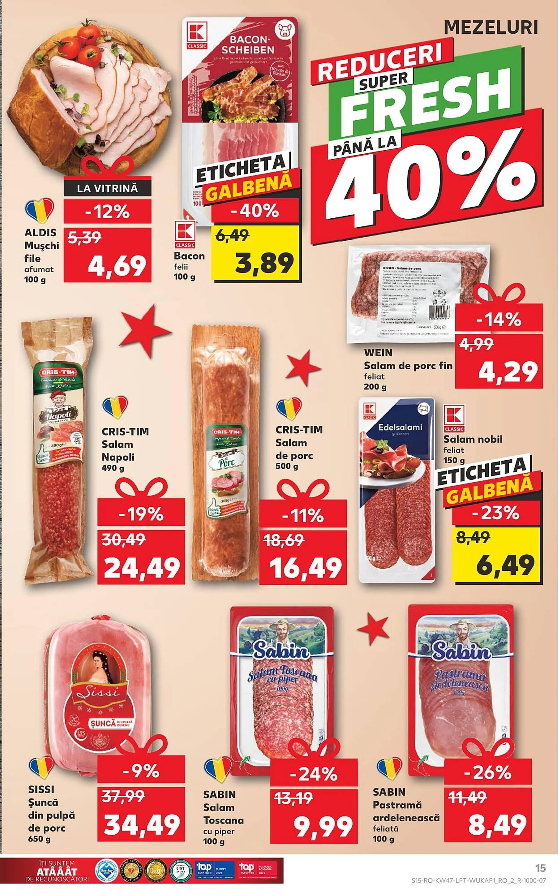 Catalog Kaufland catalog de la 22 noiembrie până la 28 noiembrie 2023 - Revista Pagina 15