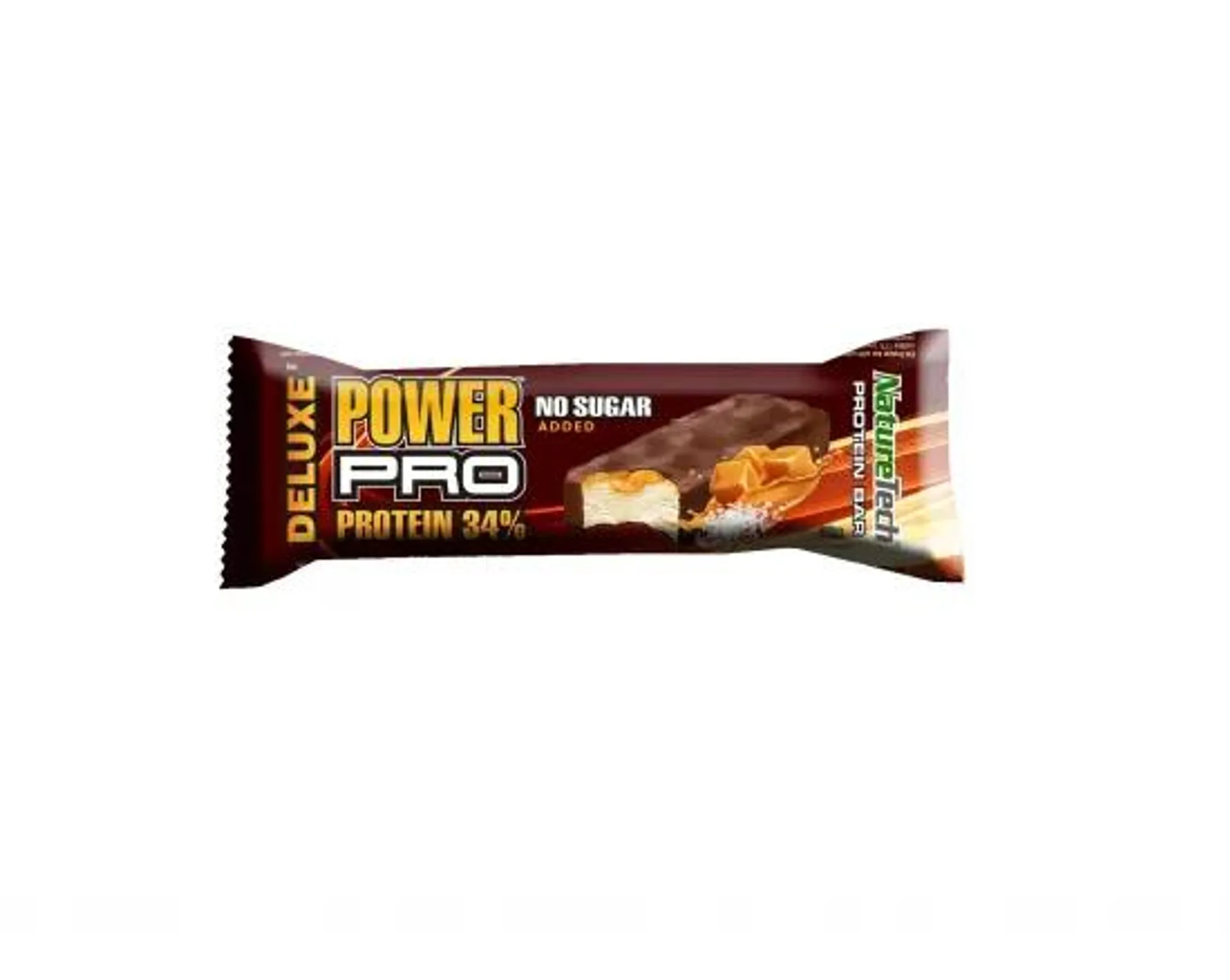 Naturetech baton power pro deluxe 34% prot.caramel sarat x 80g