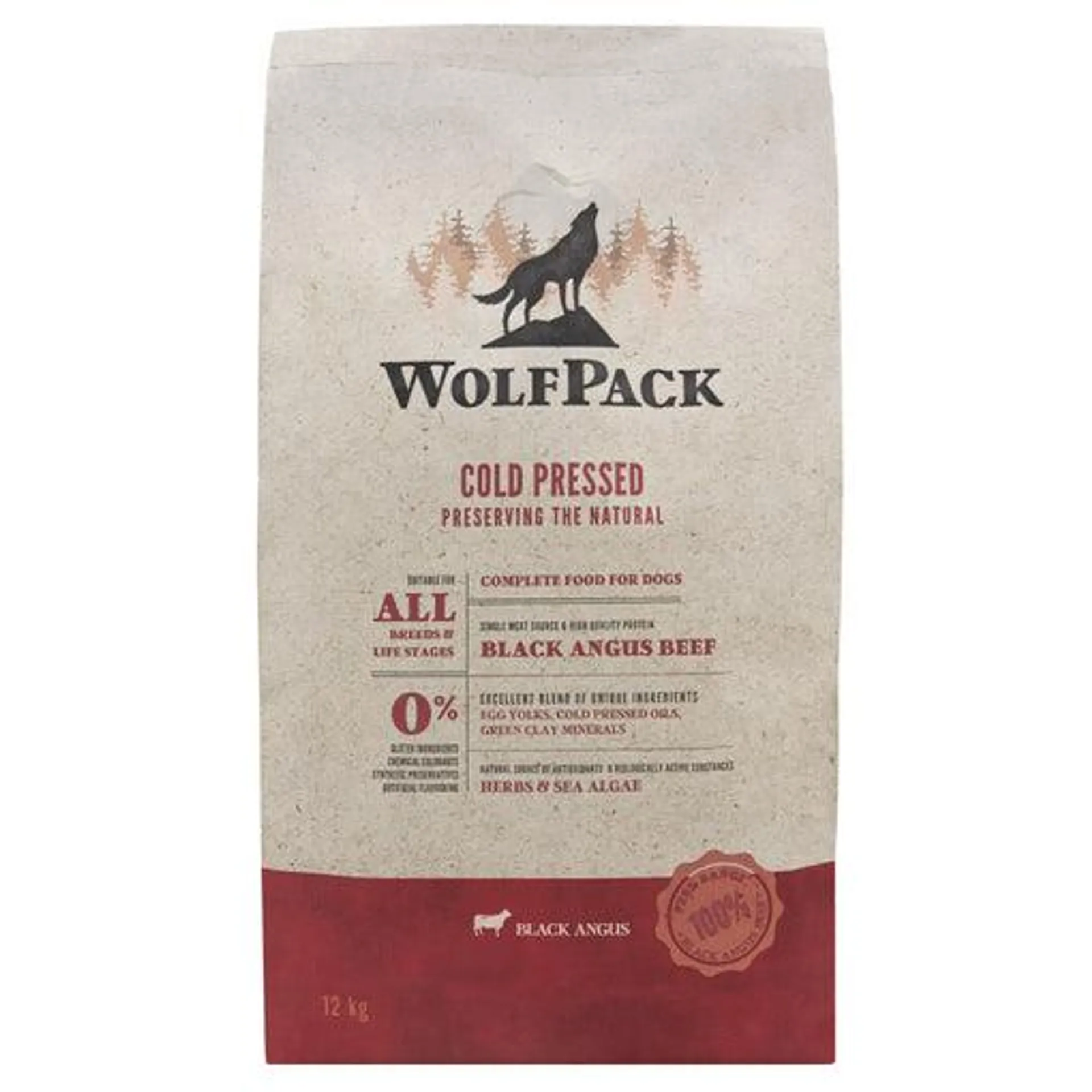 Hrana uscata pentru caini Wolfpack CP Vita Black Angus 12kg