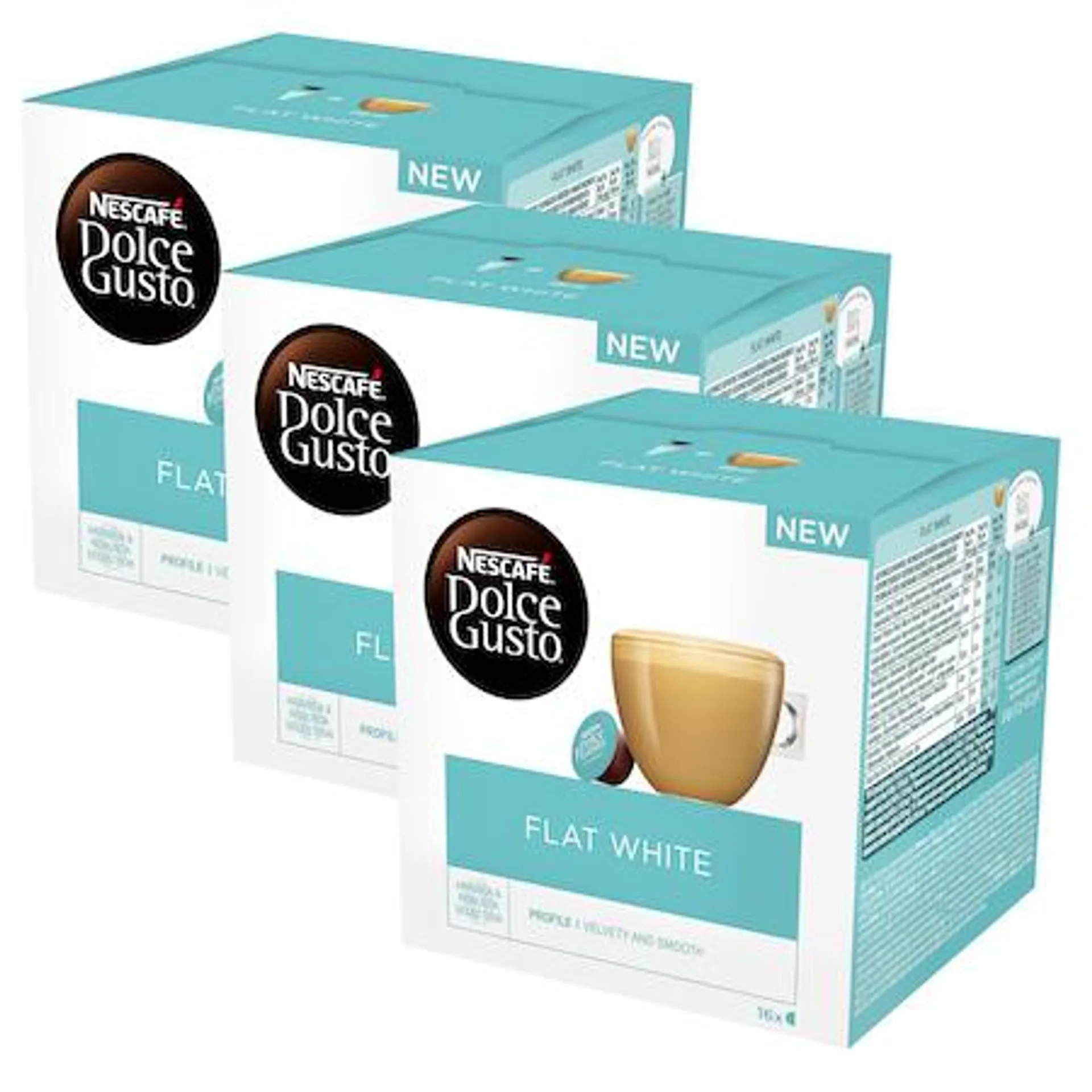 Set 3 x Capsule Nescafe Dolce Gusto Flat White, 48 capsule, 561.6g