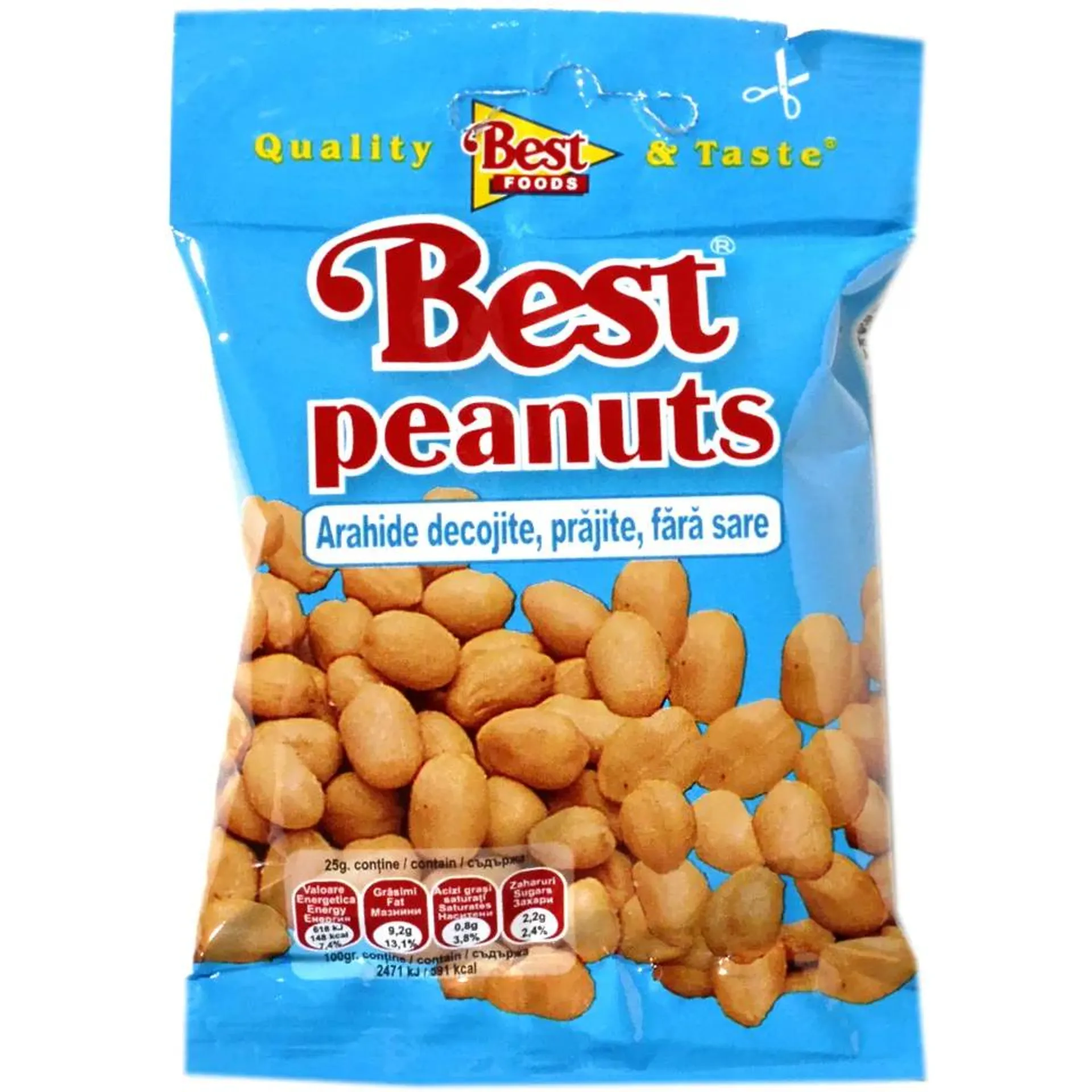 Arahide Best decojite, prajite, fara sare 50g