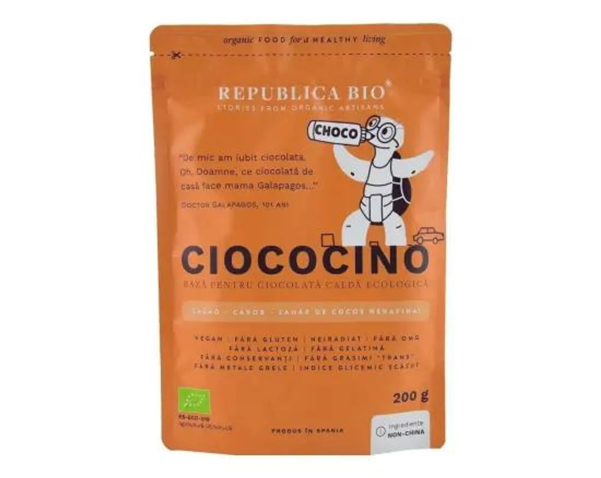 Ciococino baza pentru ciocolata calda ecologica, 200g