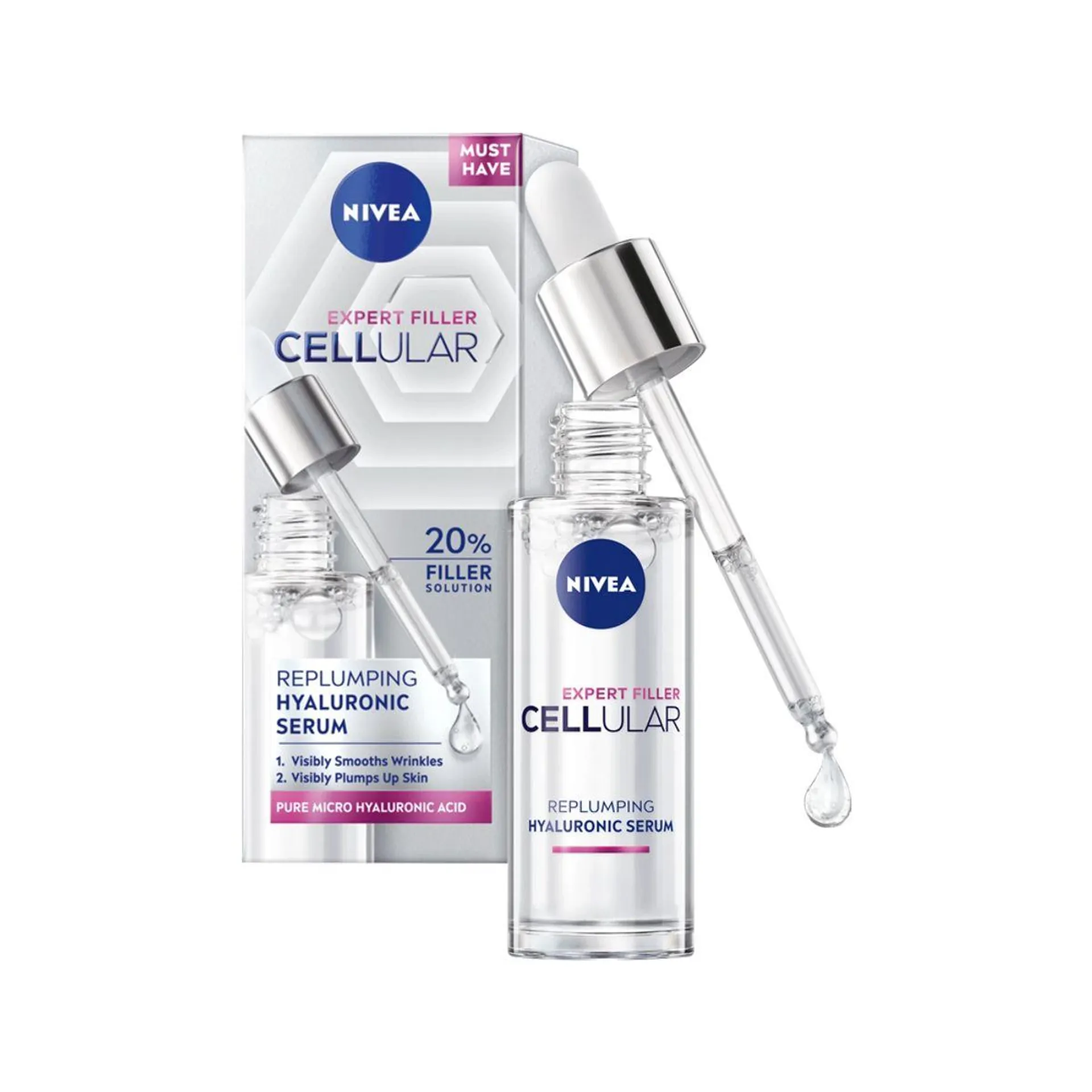 Ser pentru ten Nivea Cellular Luminous Anti-imbatranire, 30 ml