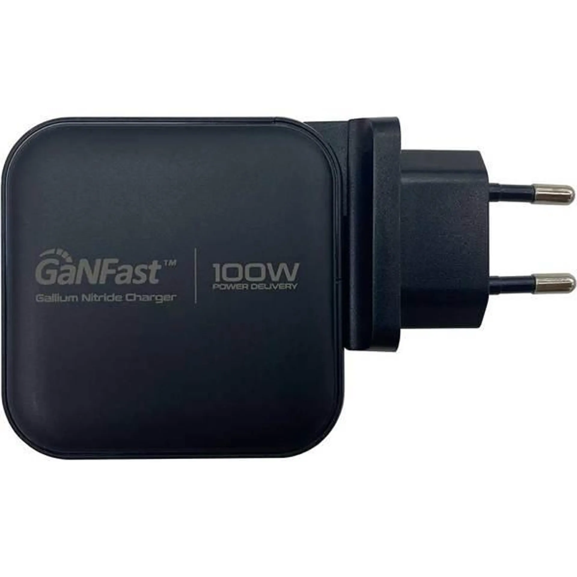 Incarcator retea PROMATE GaNPort4-100PD, 1xUSB-A, 3xUSB-C, priza UK, EU, AU, Power delivery (PD) 100W, negru