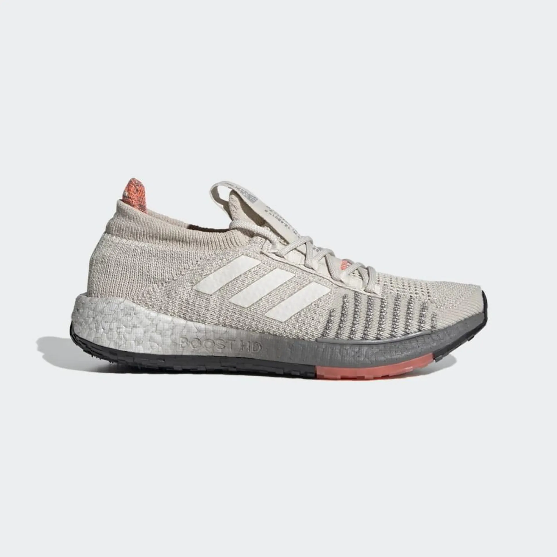 Adidasi Alergare Dama Adidas Pulseboost HD Albi/Corai