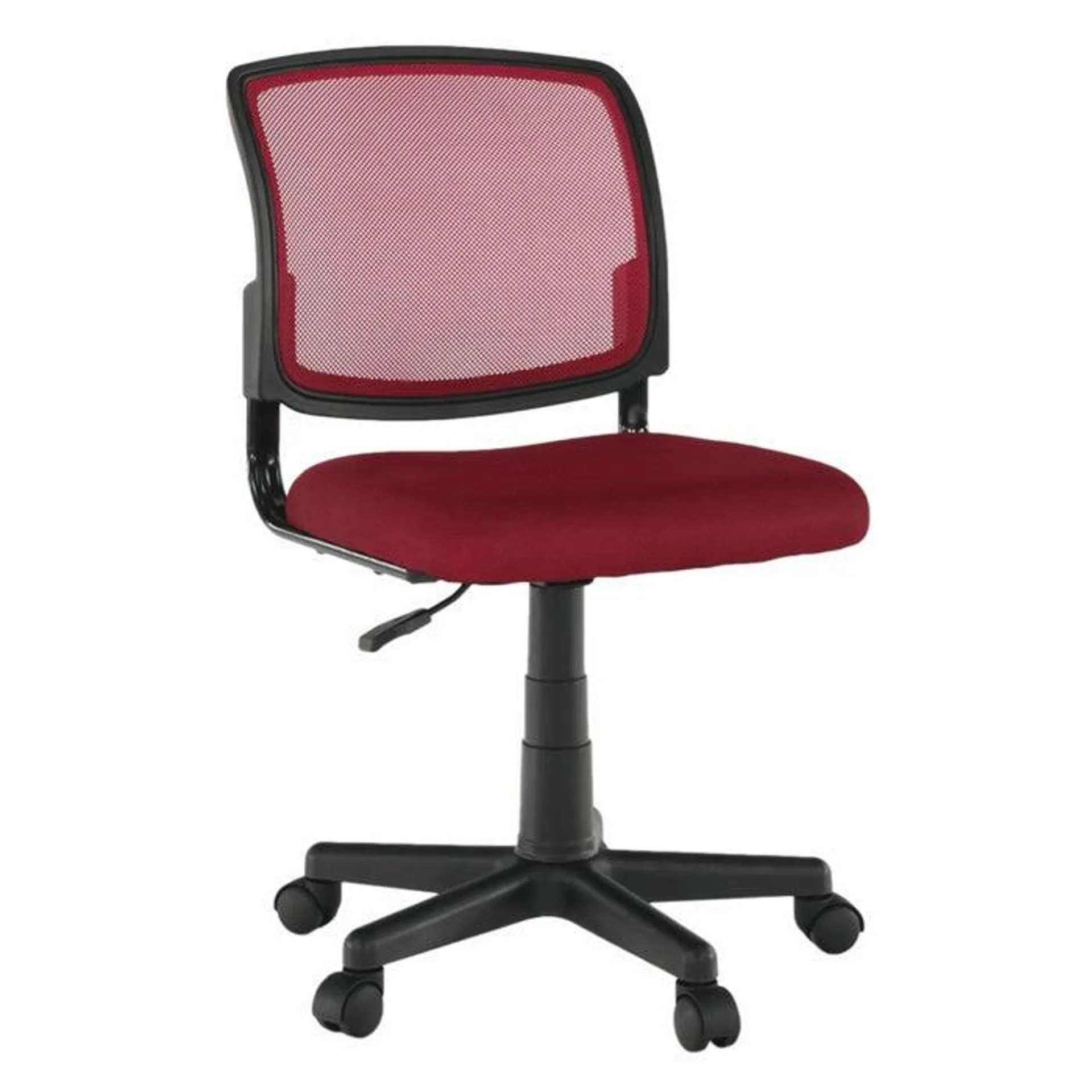 Scaun birou ergonomic Ramiza, rotativ, material textil, rosu