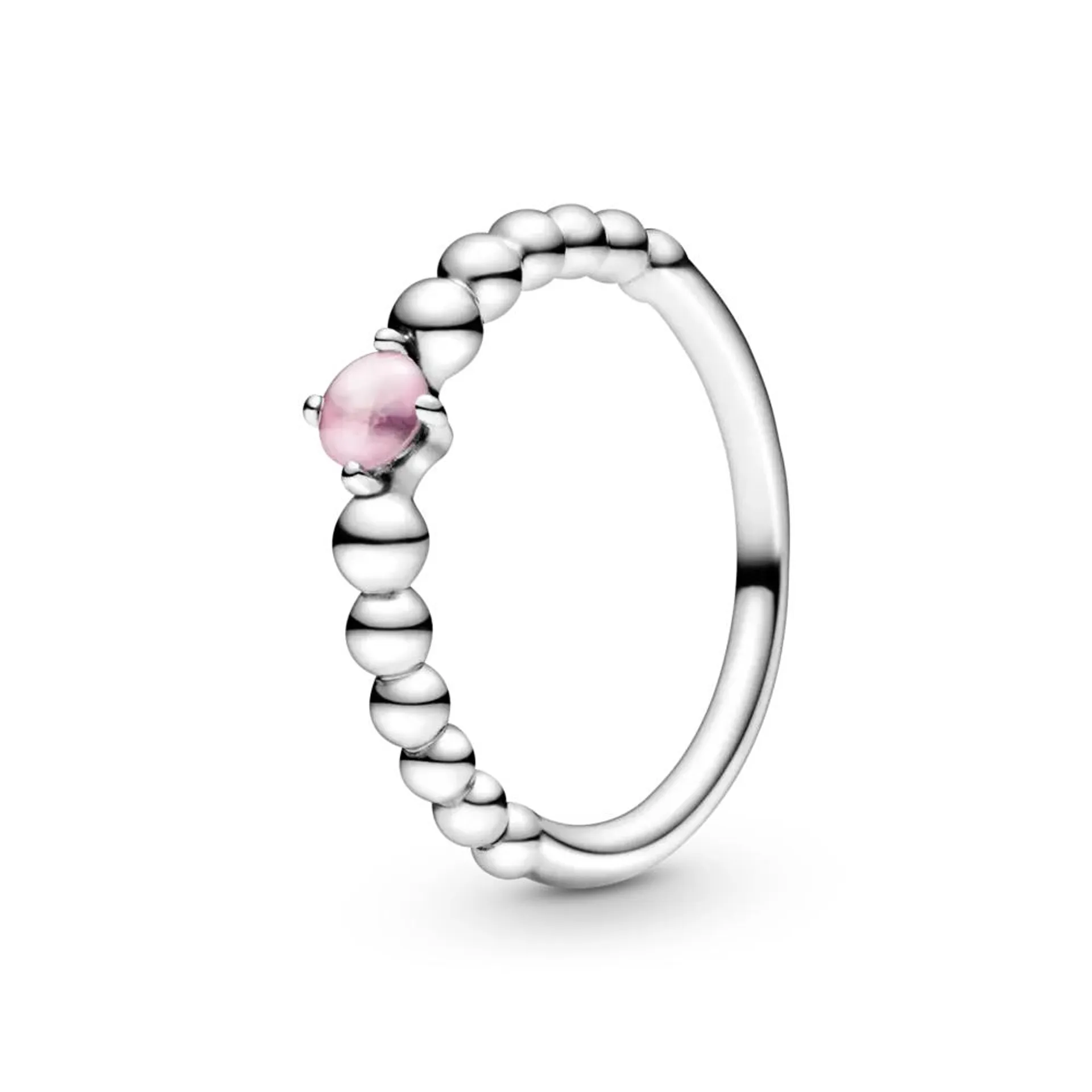 Inel mărgelat roz Piatra lunii Octombrie, Pandora