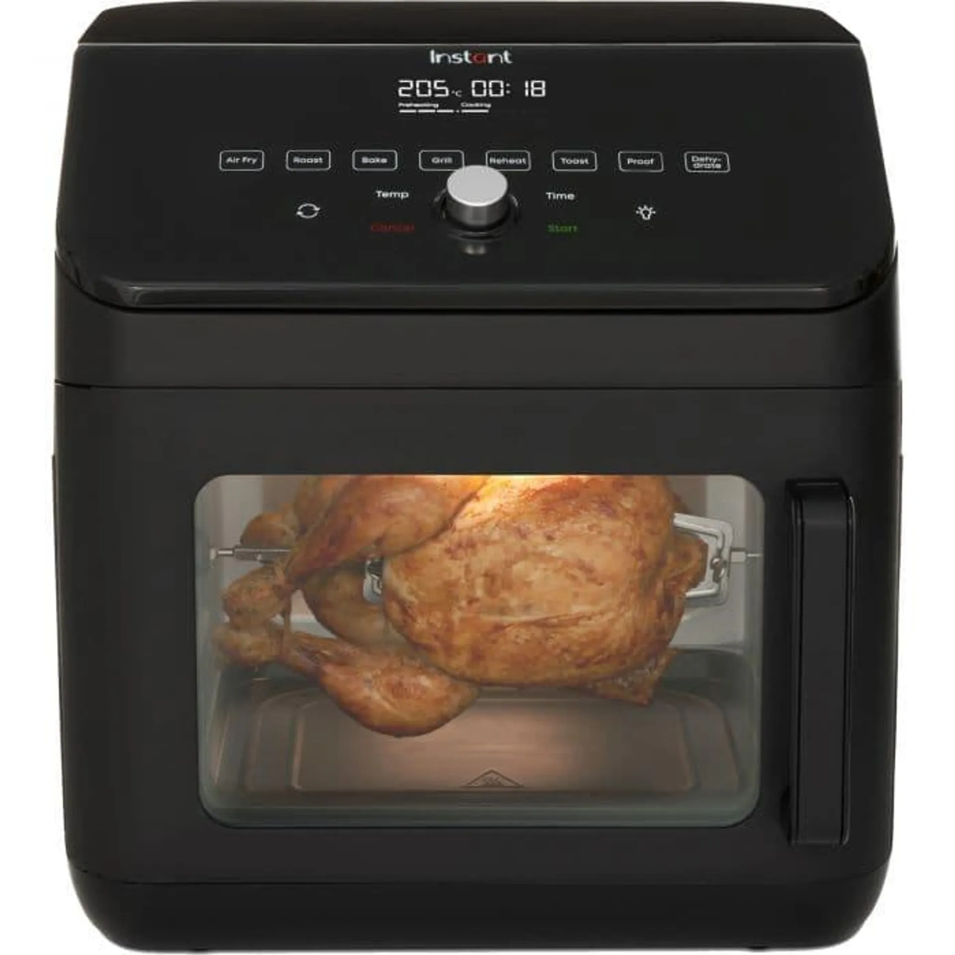 Friteuza cu aer cald Instant Vortex Plus Air Fryer Oven 13 L, 1700 W, 9 programe, Display digital, Negru