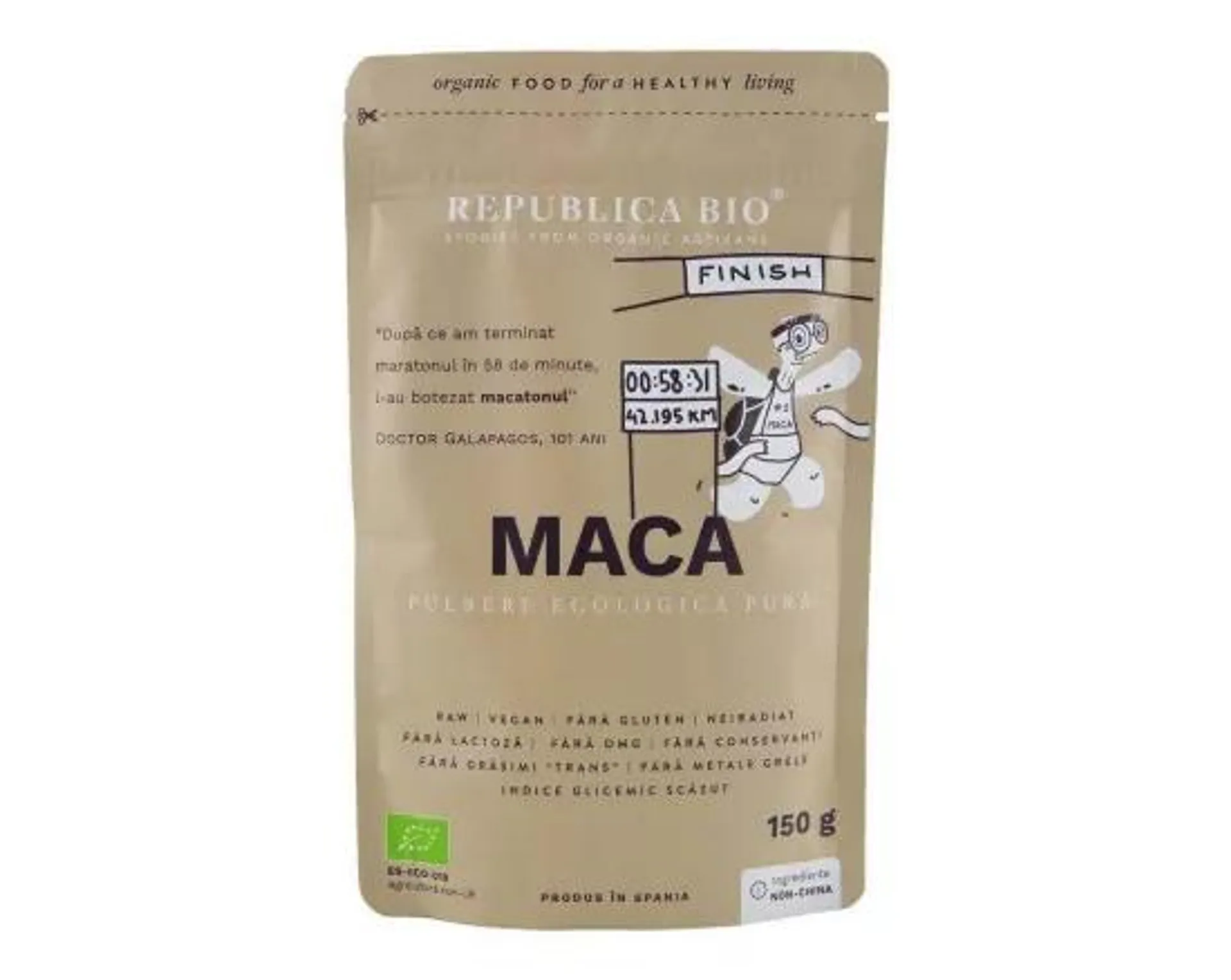 Maca pulbere ecologica pura, 150g