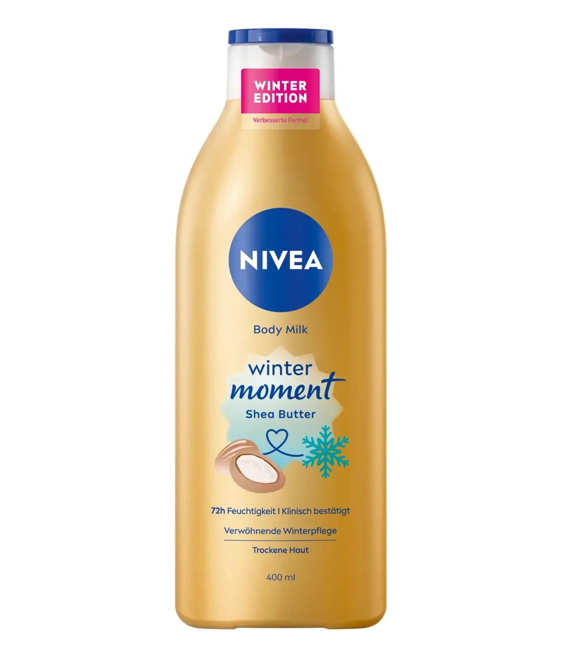 Lotiune de corp NIVEA Winter Moment cu unt de shea, Editie Limitata, 400ml