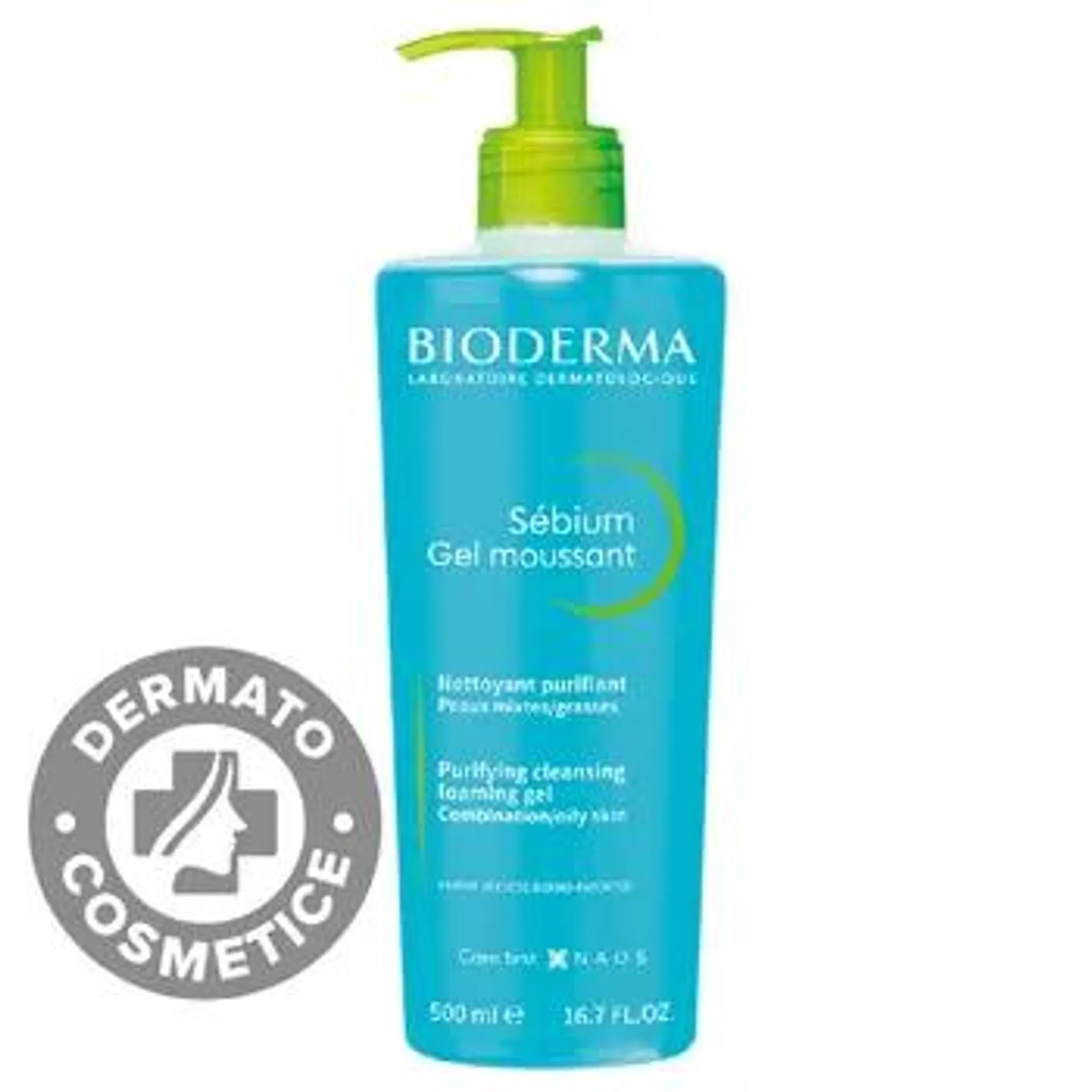 Gel spumant Sebium, 500ml, Bioderma