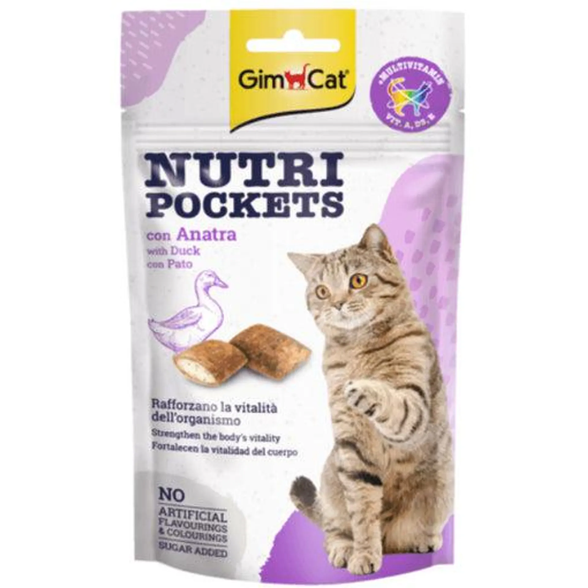 Recompense pentru pisici Gimcat Nutri Pocket Rata 60g