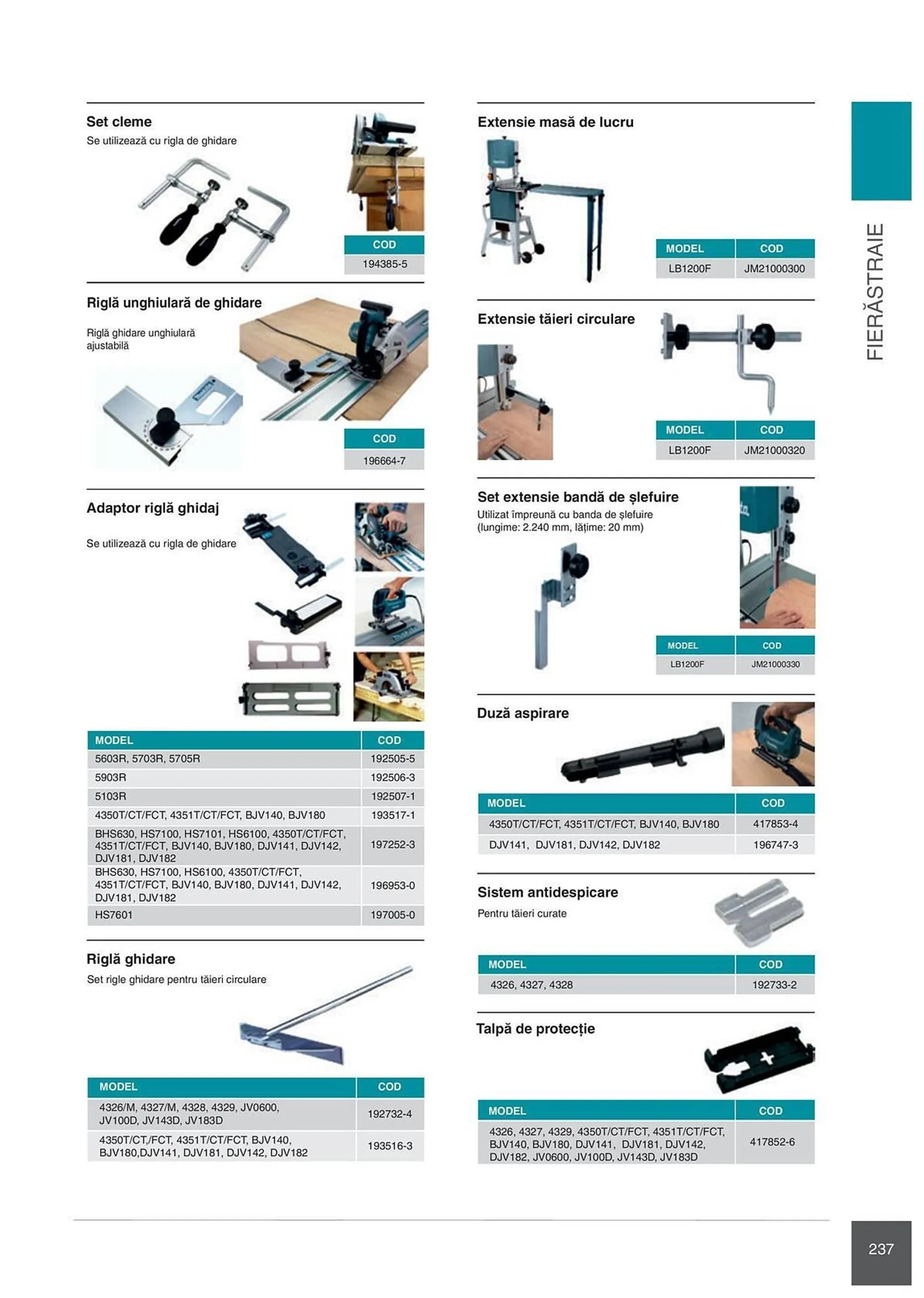 Catalog Сatalog Makita de la 6 februarie până la 31 decembrie 2024 - Revista Pagina 237