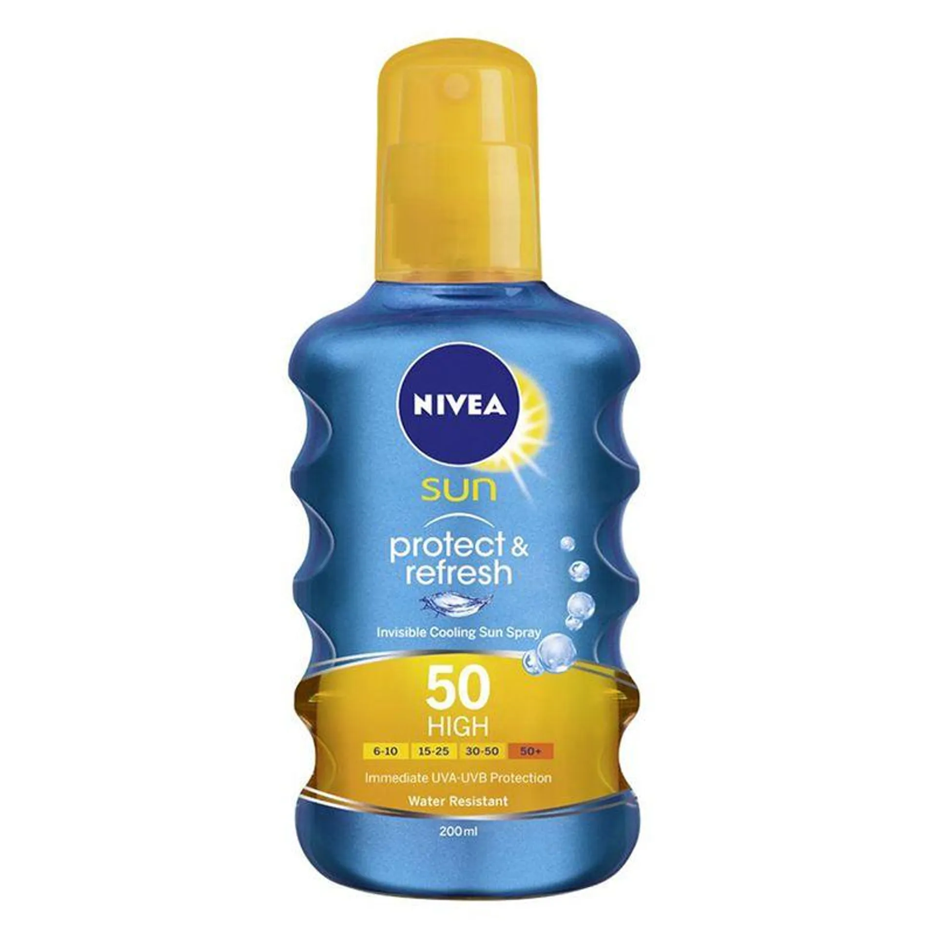 Spray de protectie solara si racorire Nivea Sun Protect&Refresh SPF 50, 200 ml