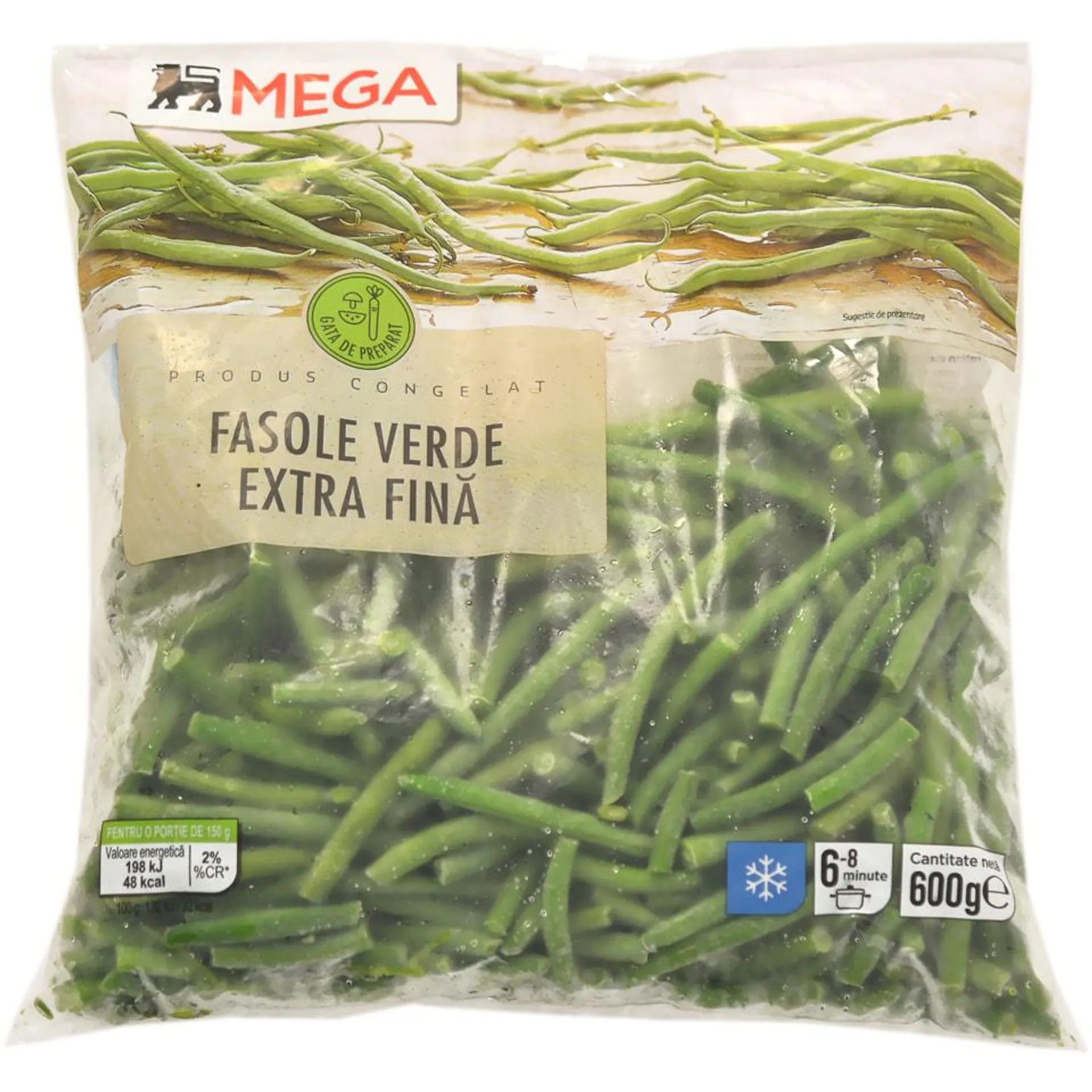 MEGA | Fasole verde extrafina 600g