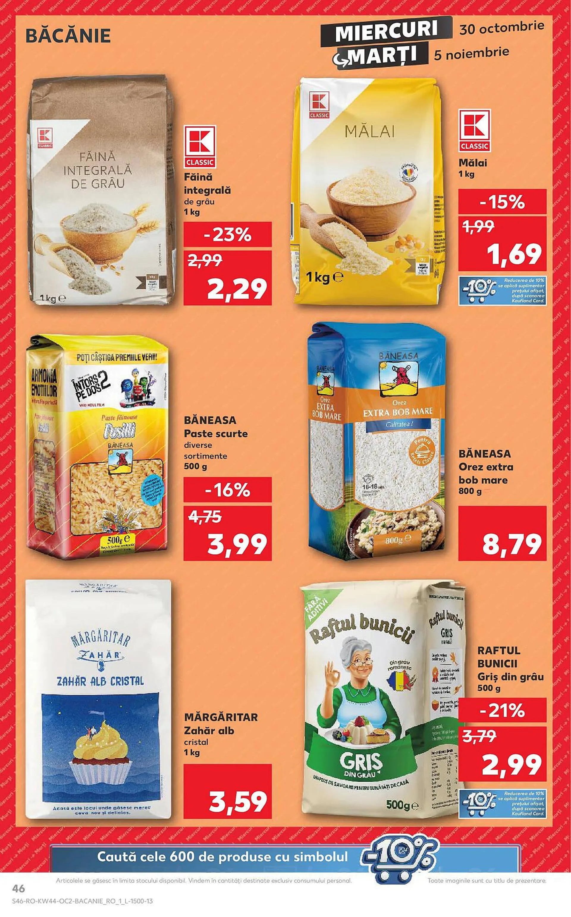 Catalog Catalog Kaufland de la 29 octombrie până la 3 noiembrie 2024 - Revista Pagina 46