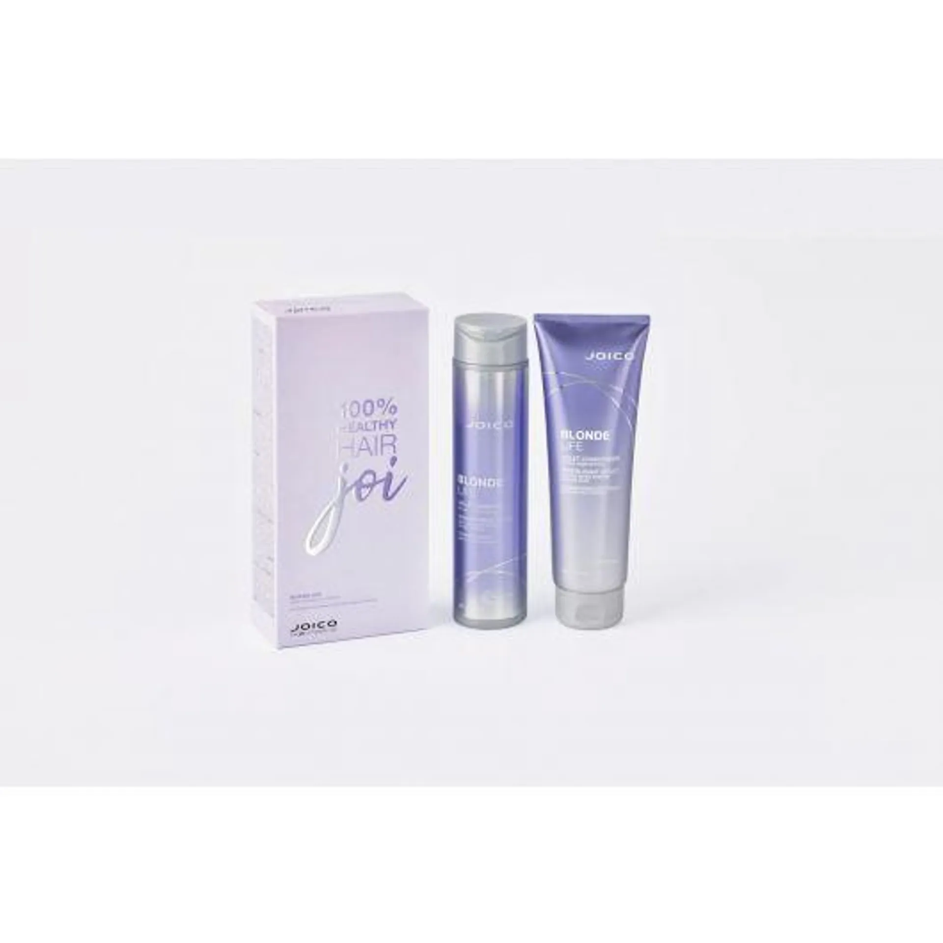 Set pentru par blond Joico Blonde Life Violet Duo, 300mlx250ml