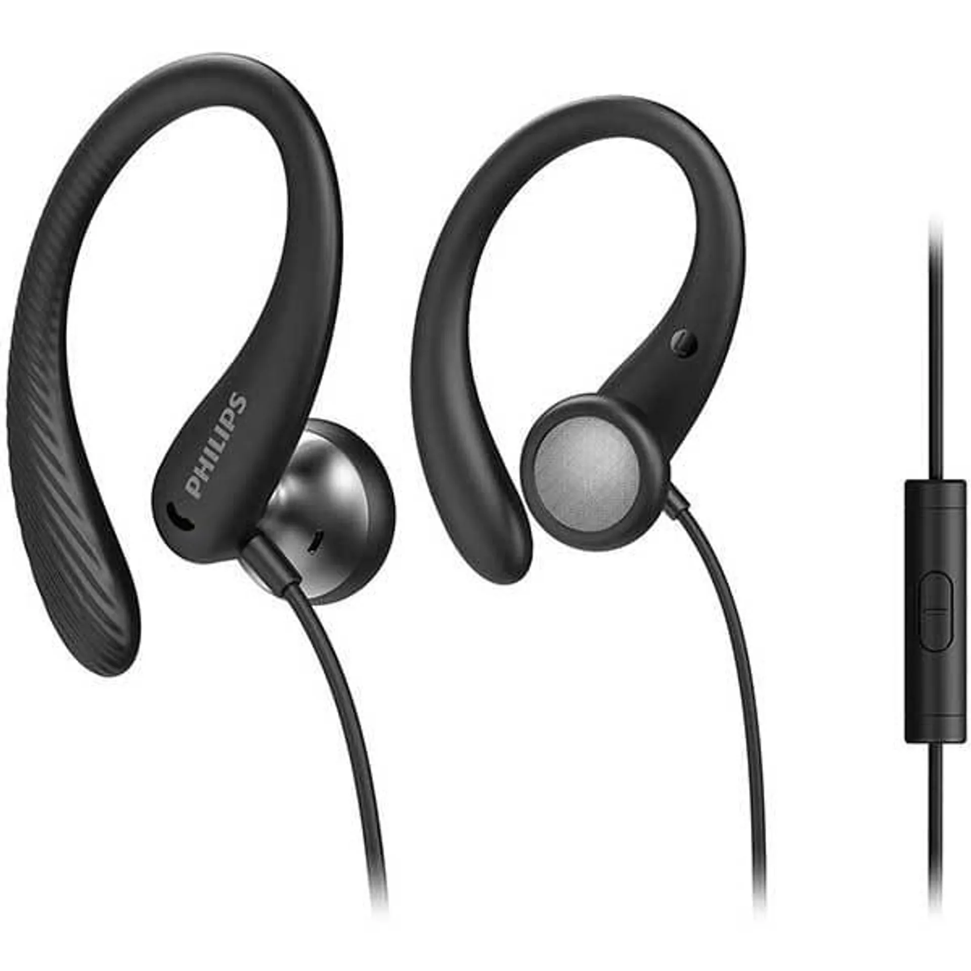 Casti PHILIPS TAA1105BK/00, Cu fir, In-ear, Microfon, negru