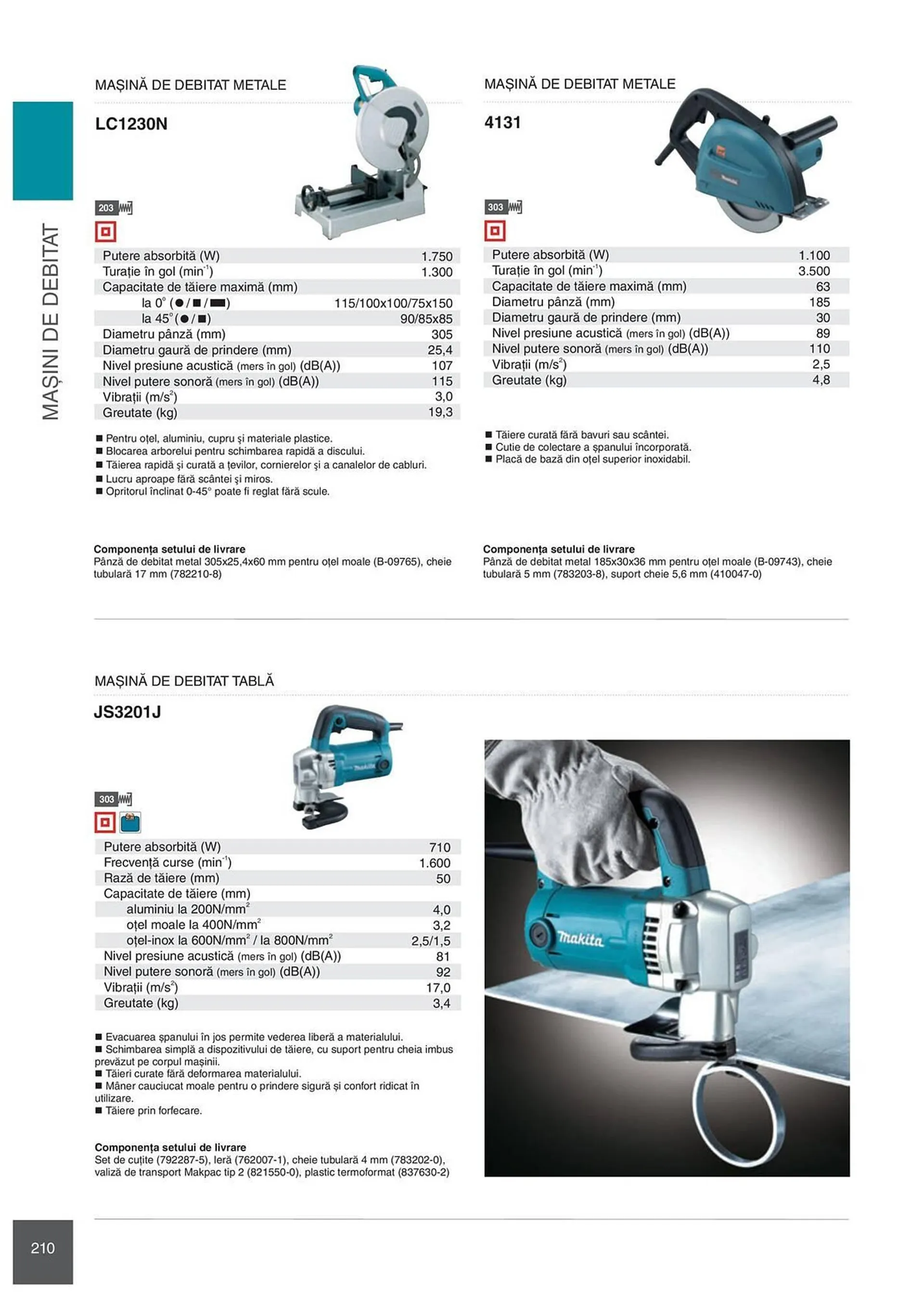 Catalog Сatalog Makita de la 6 februarie până la 31 decembrie 2024 - Revista Pagina 210