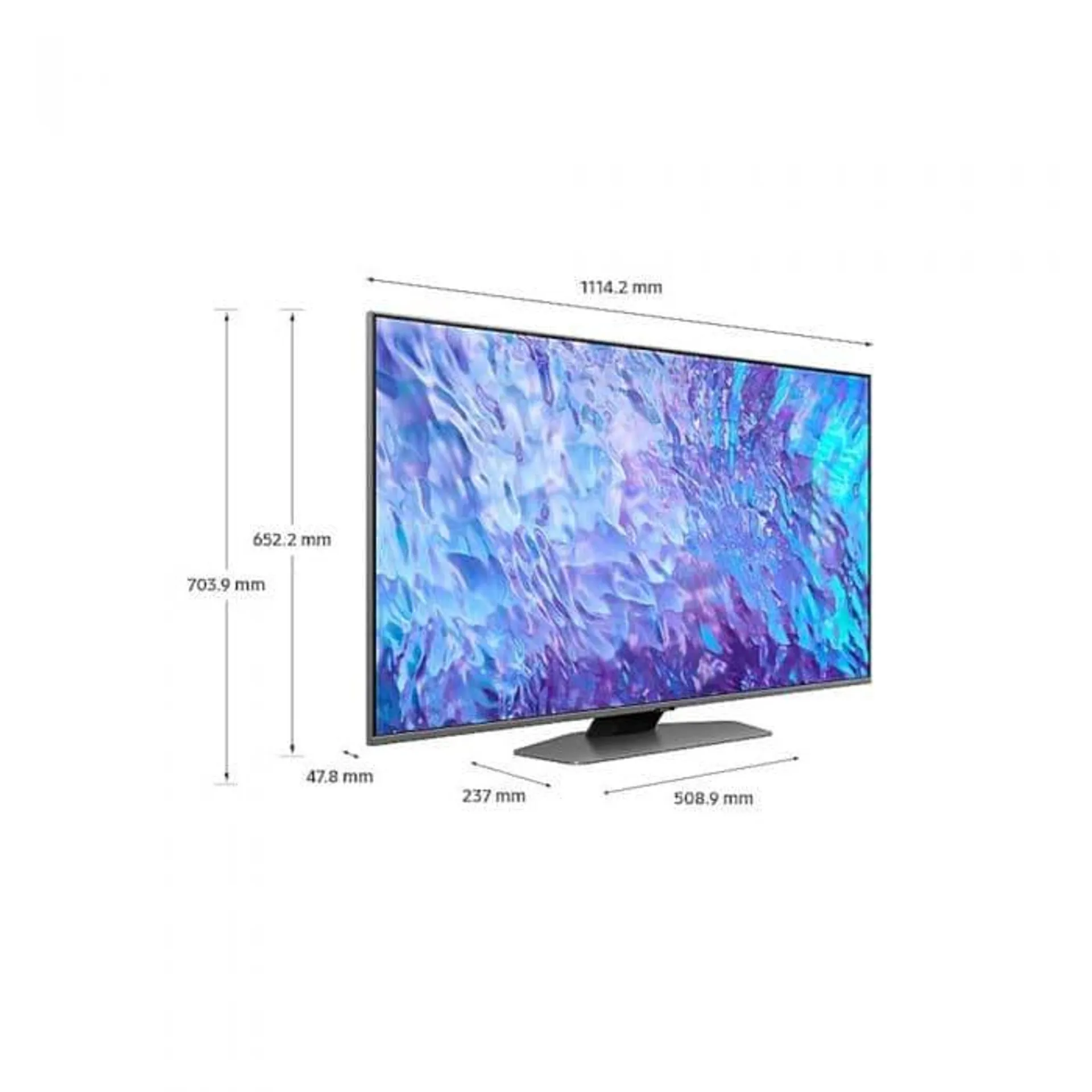 Televizor Smart QLED Samsung 50Q80C, 125 cm, Ultra HD 4K, HDR, Clasa G