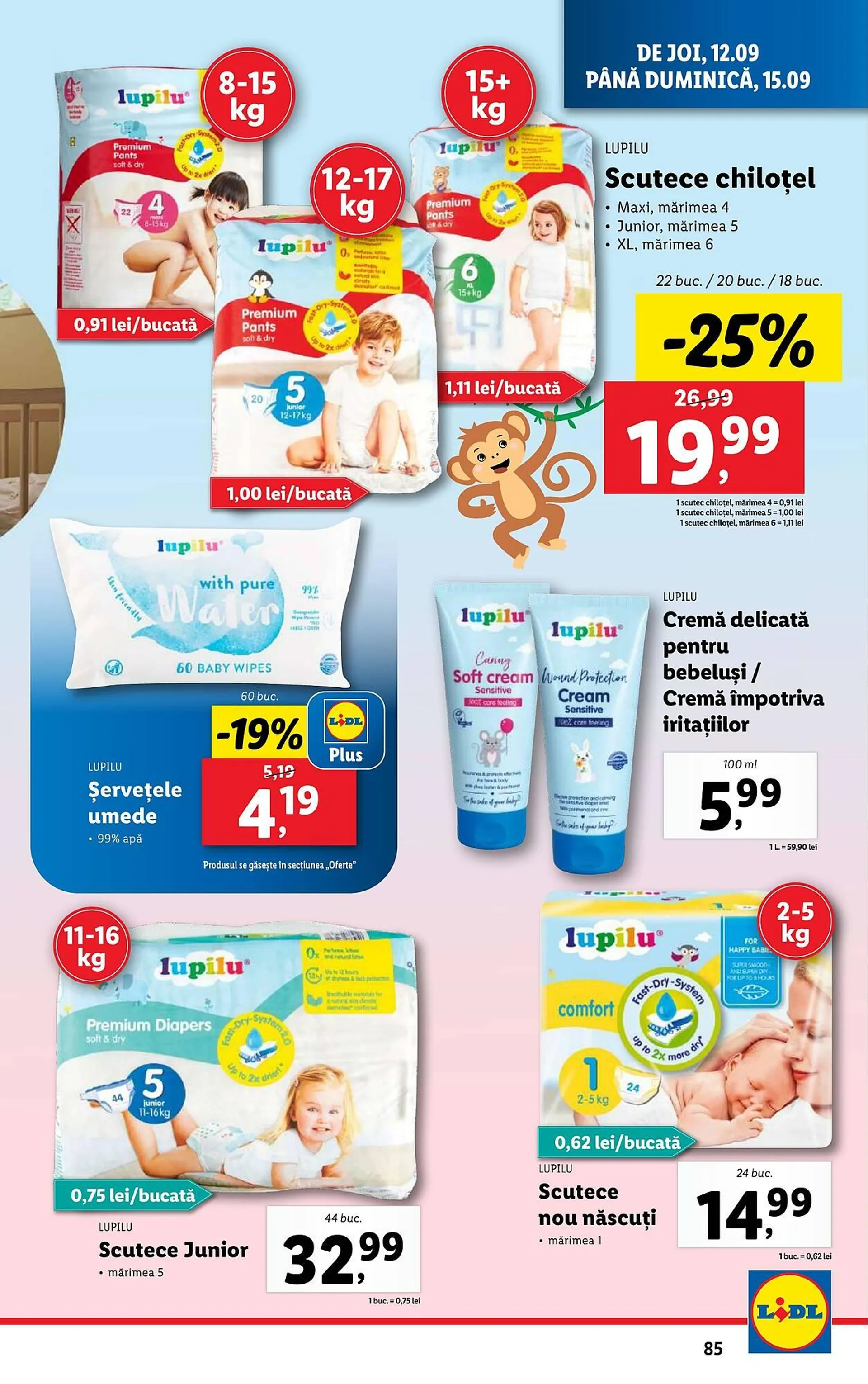 Catalog Catalog Lidl de la 9 septembrie până la 15 septembrie 2024 - Revista Pagina 85