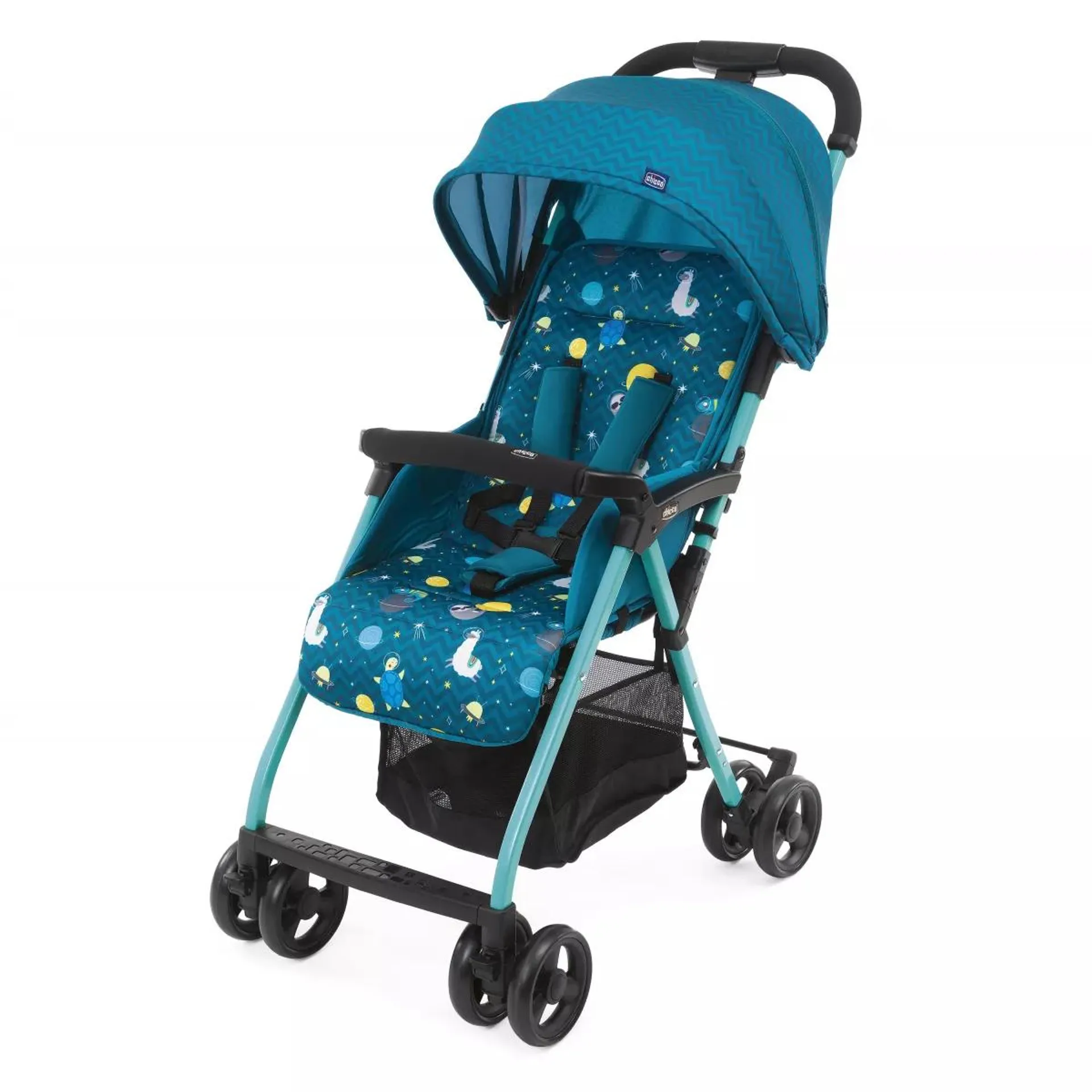 Carucior sport Chicco Ohlala 3, Sloth In Space (Albastru), 0luni+