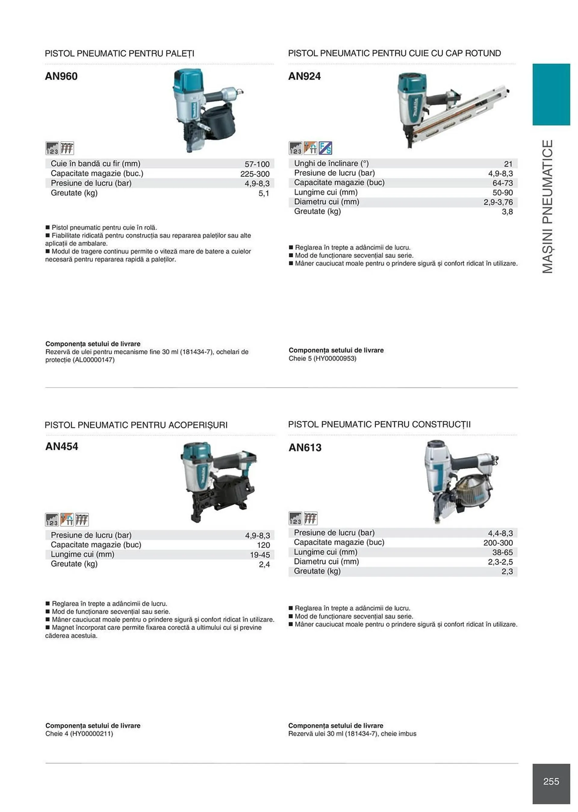 Catalog Сatalog Makita de la 6 februarie până la 31 decembrie 2024 - Revista Pagina 255