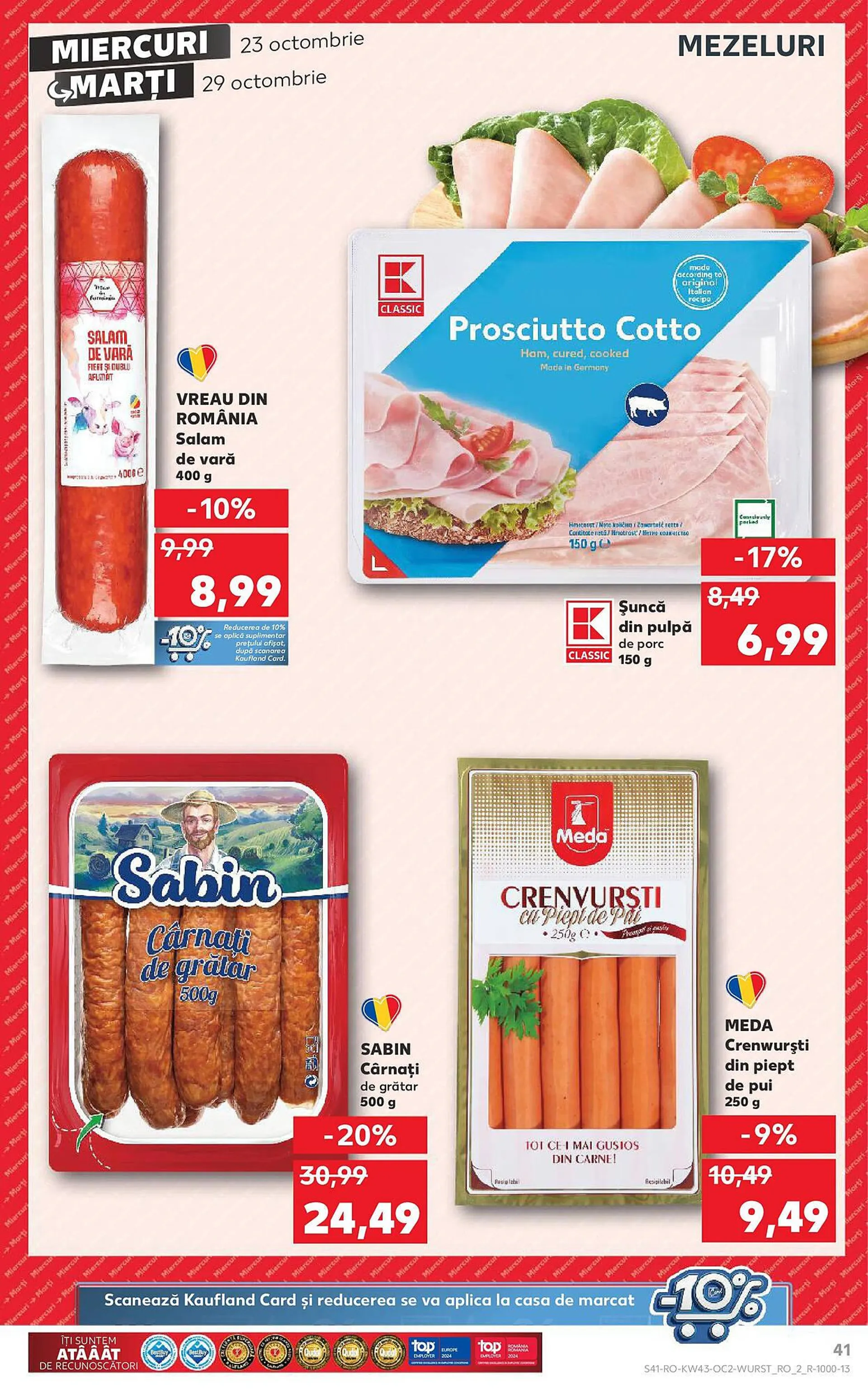 Catalog Catalog Kaufland de la 23 octombrie până la 29 octombrie 2024 - Revista Pagina 41