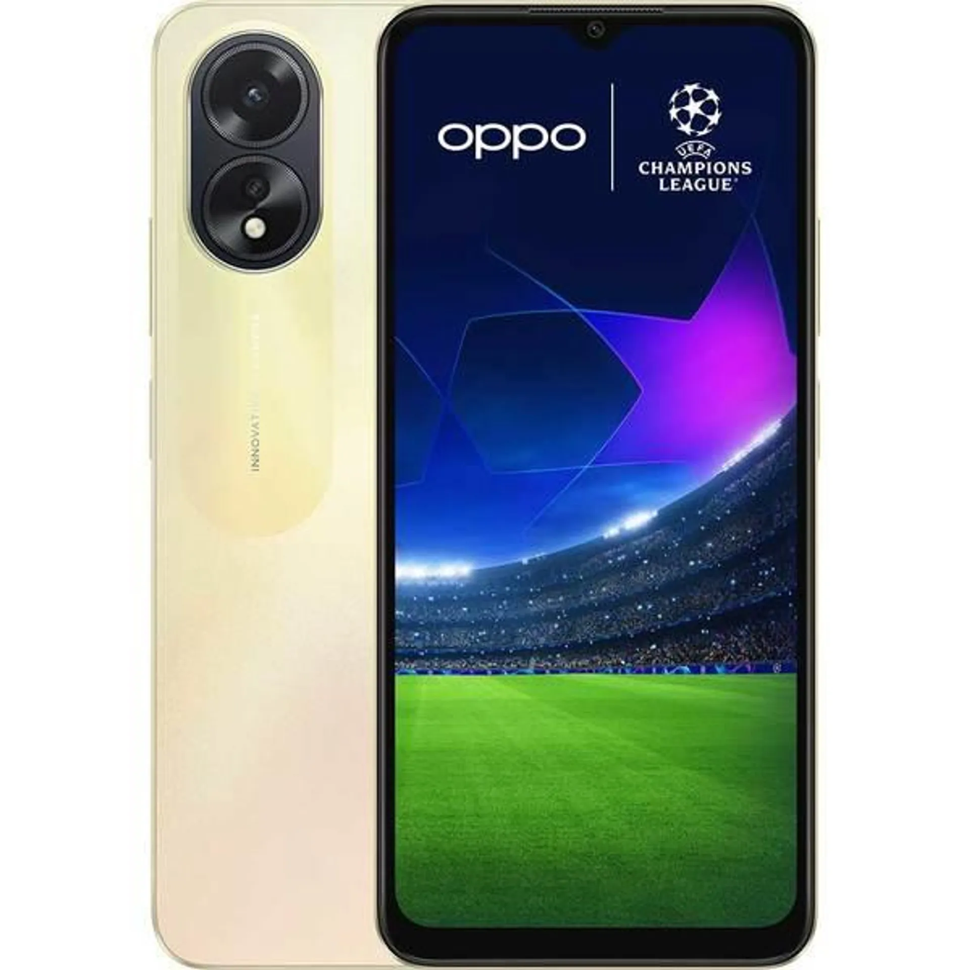 Telefon OPPO A38, 128GB, 4GB RAM, Dual SIM, Glowing Gold