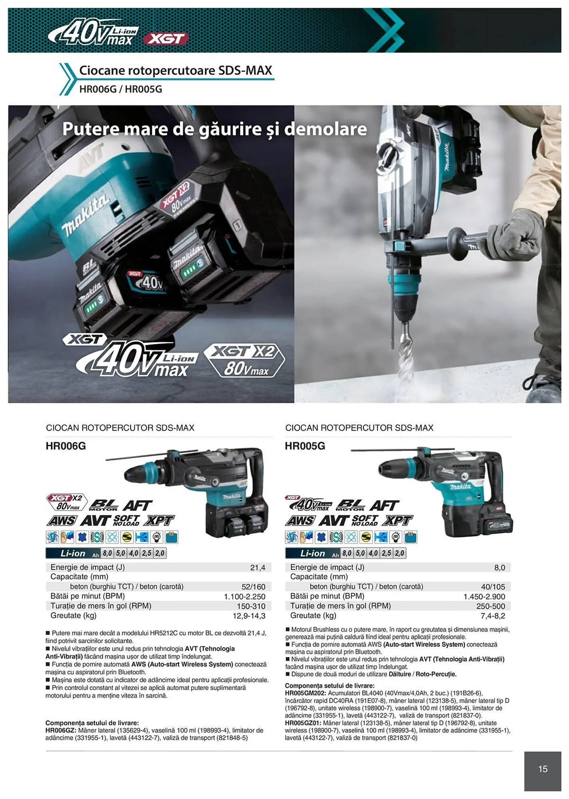 Catalog Сatalog Makita de la 6 februarie până la 31 decembrie 2024 - Revista Pagina 15