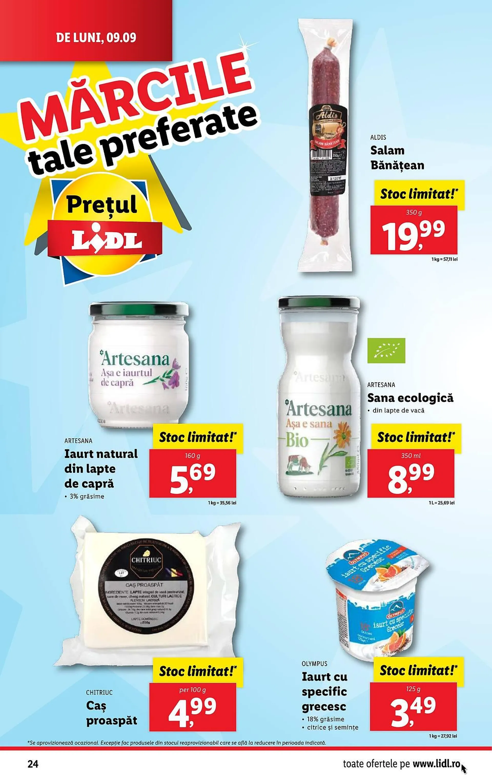 Catalog Catalog Lidl de la 9 septembrie până la 15 septembrie 2024 - Revista Pagina 24