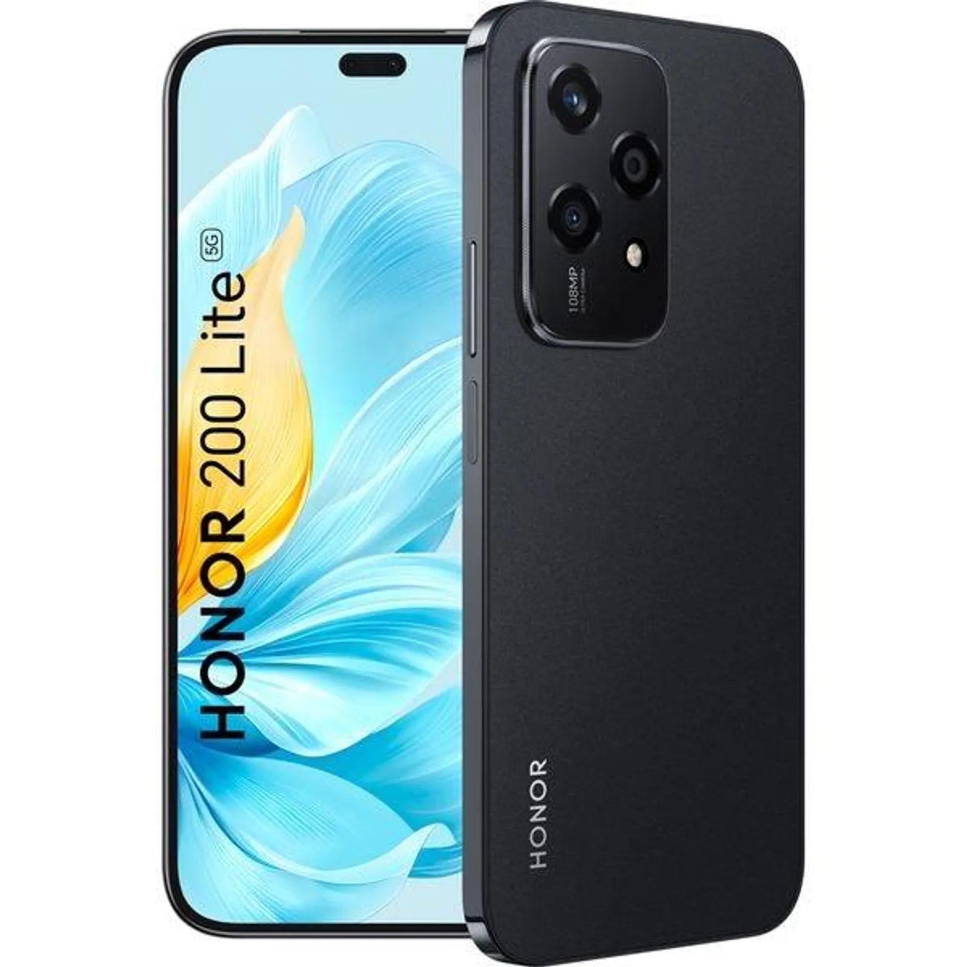 Telefon HONOR 200 Lite 5G, 256GB, 8GB RAM, Dual SIM, Midnight Black