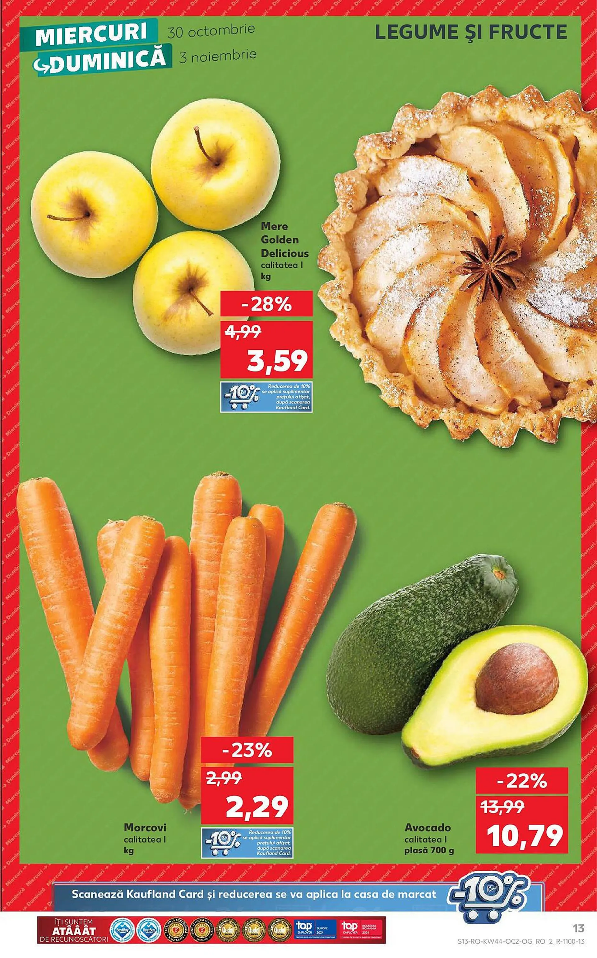 Catalog Catalog Kaufland de la 29 octombrie până la 3 noiembrie 2024 - Revista Pagina 13