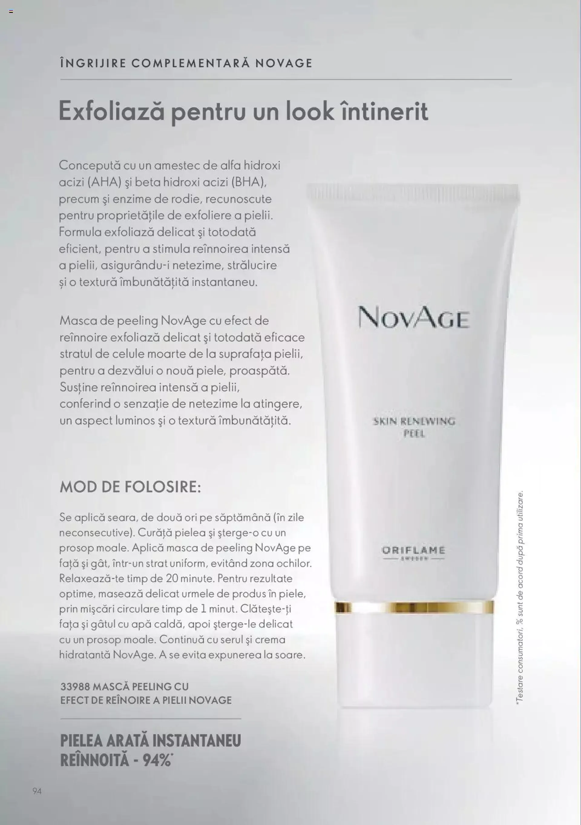 Oriflame catalog - Ghidul NOVAGE+ - 93