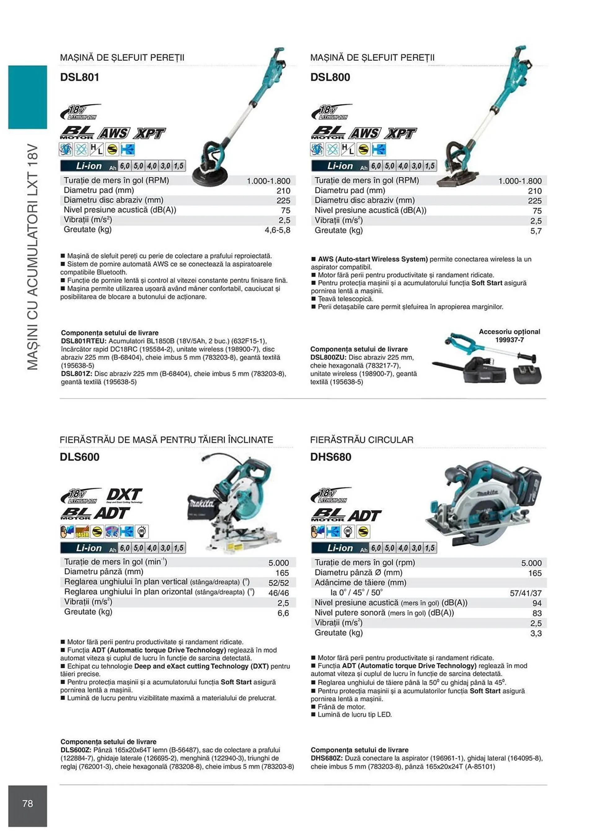 Catalog Сatalog Makita de la 6 februarie până la 31 decembrie 2024 - Revista Pagina 78