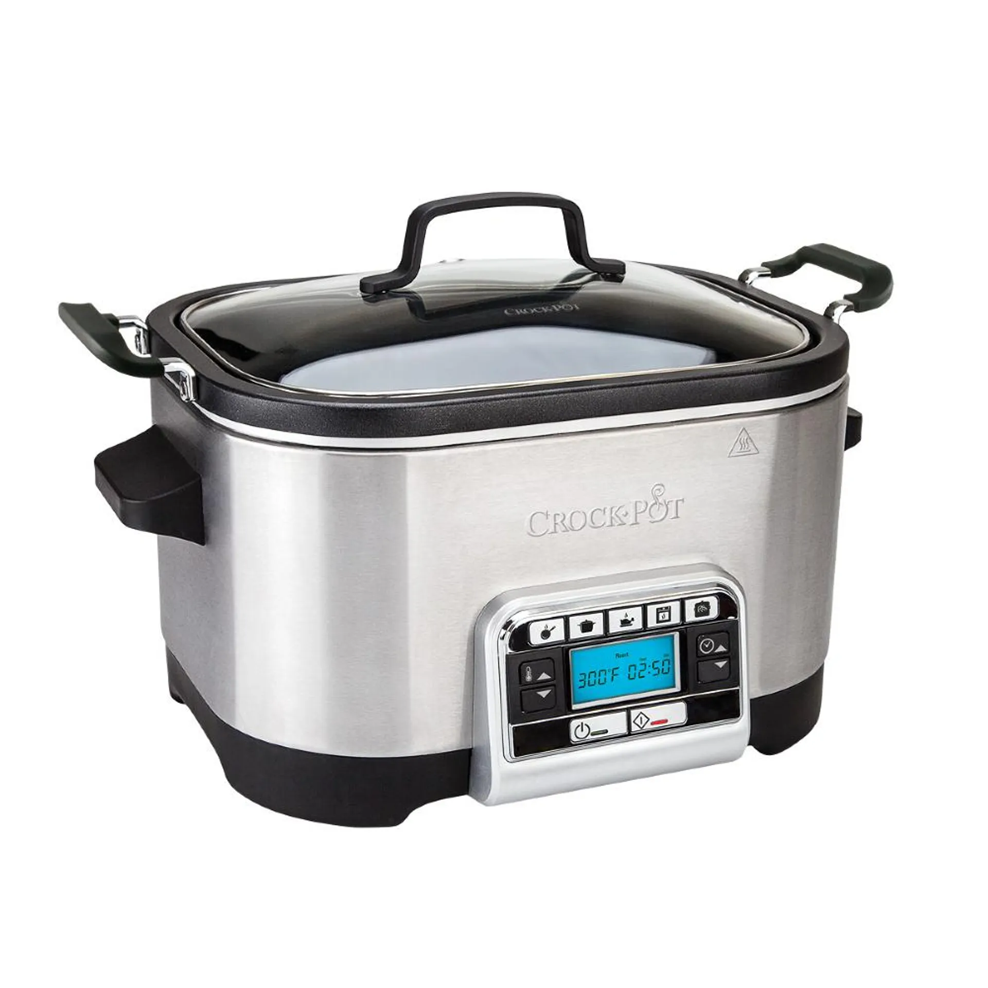 Multicooker Crock-Pot CSC024X-01, 5.6 litri, 5 programe, 240 W, Argintiu / Negru