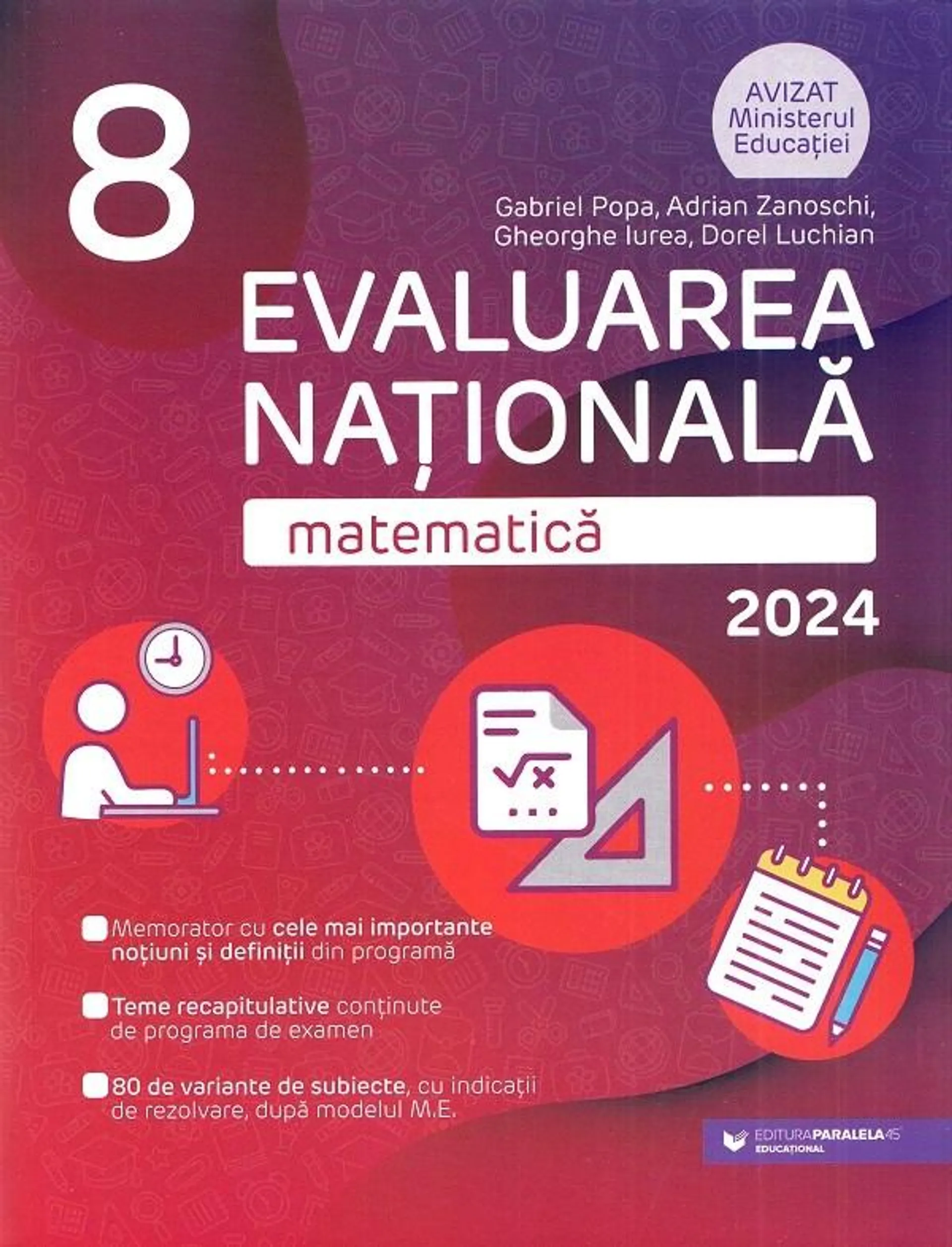 Evaluarea Nationala 2024. Matematica - Clasa 8