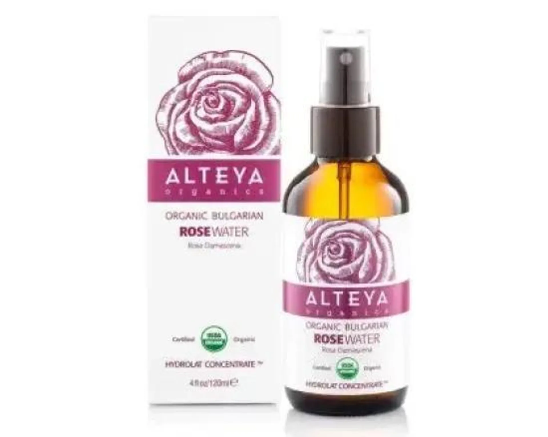 Apa de Trandafiri Rosa Damascena 100% Naturala, Alteya Organics, Eco, 120 ml