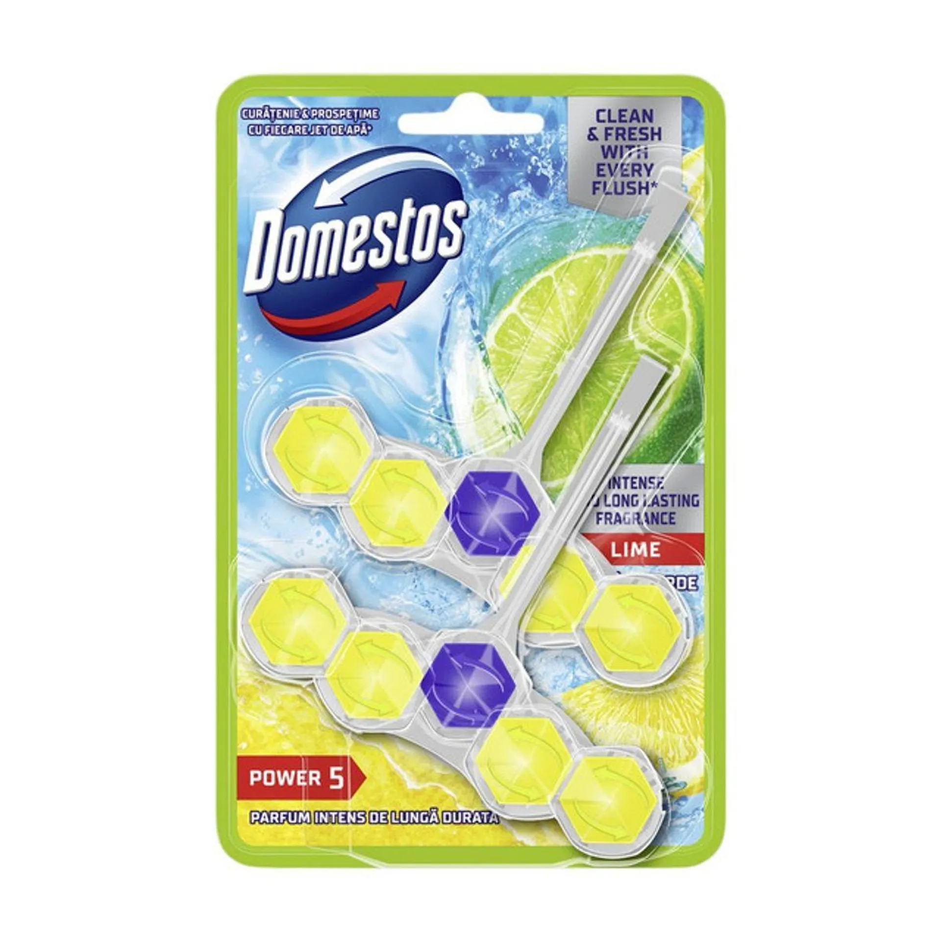 Odorizant wc Domestos Lime, 2 x 50 ml